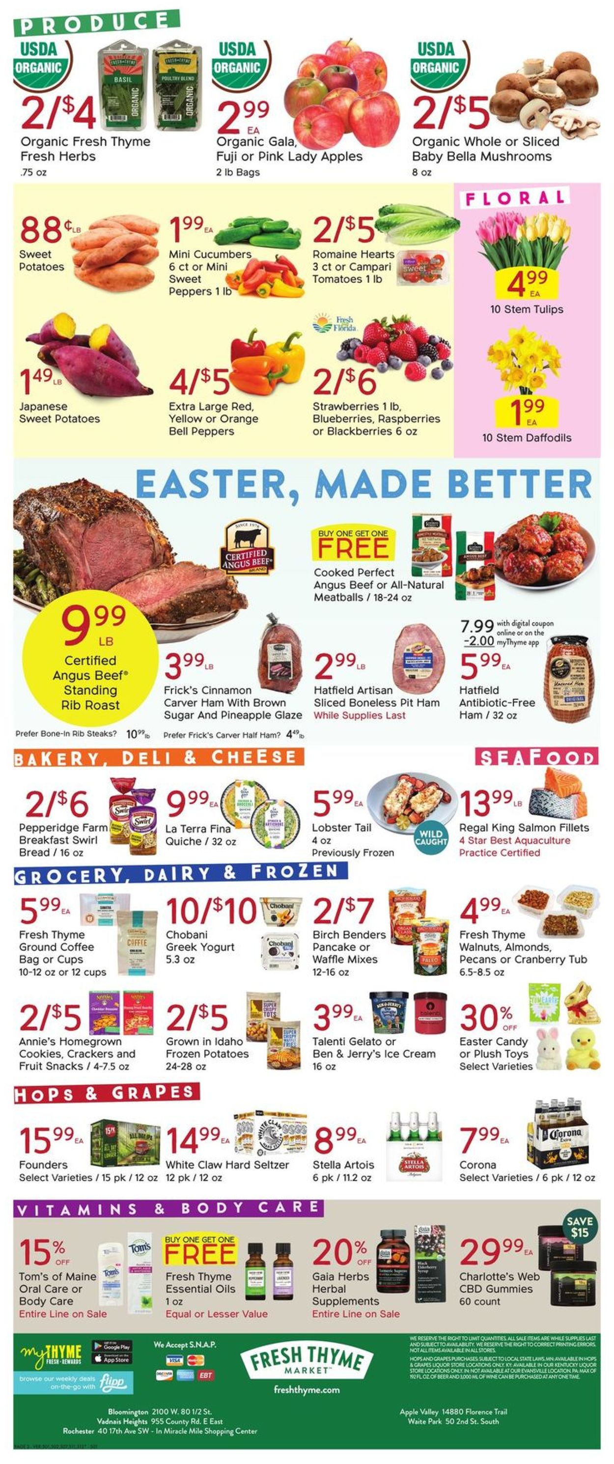 Fresh Thyme Ad from 03/31/2021