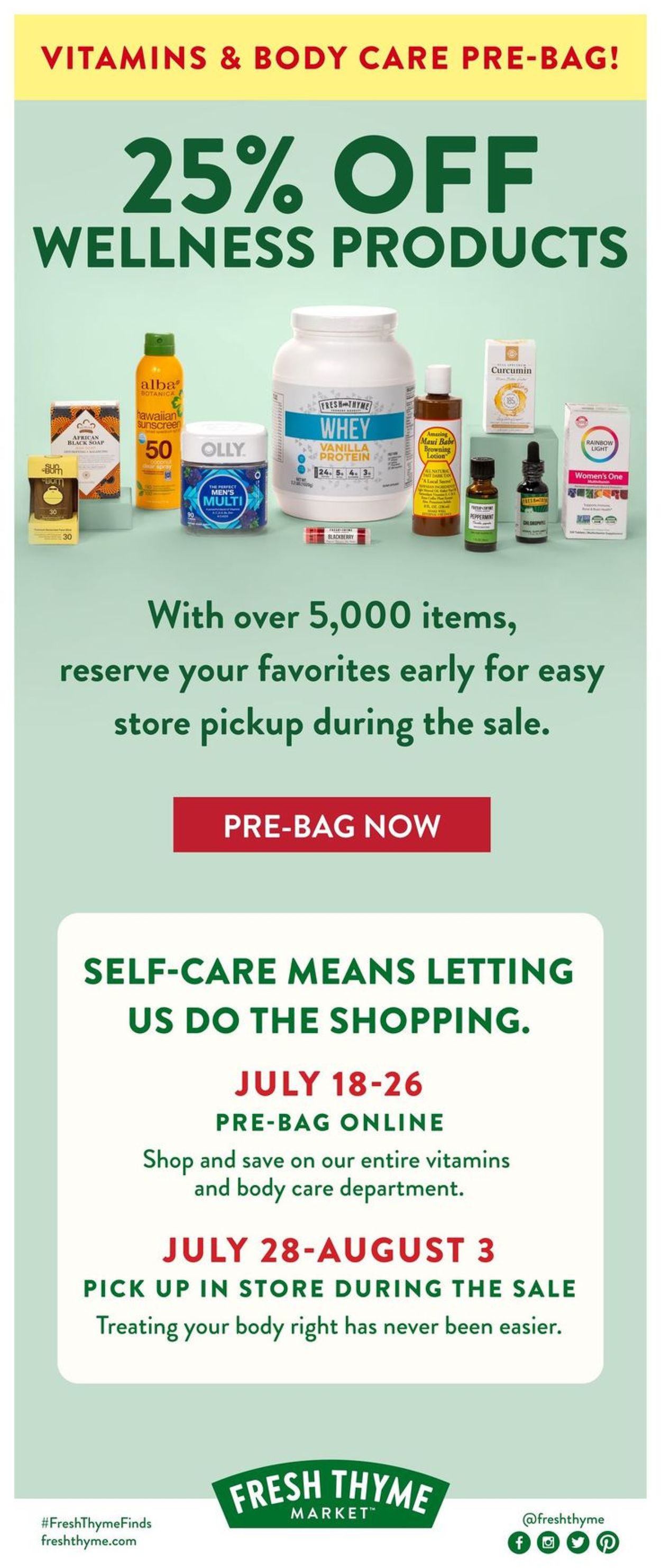 Fresh Thyme Ad from 07/21/2021