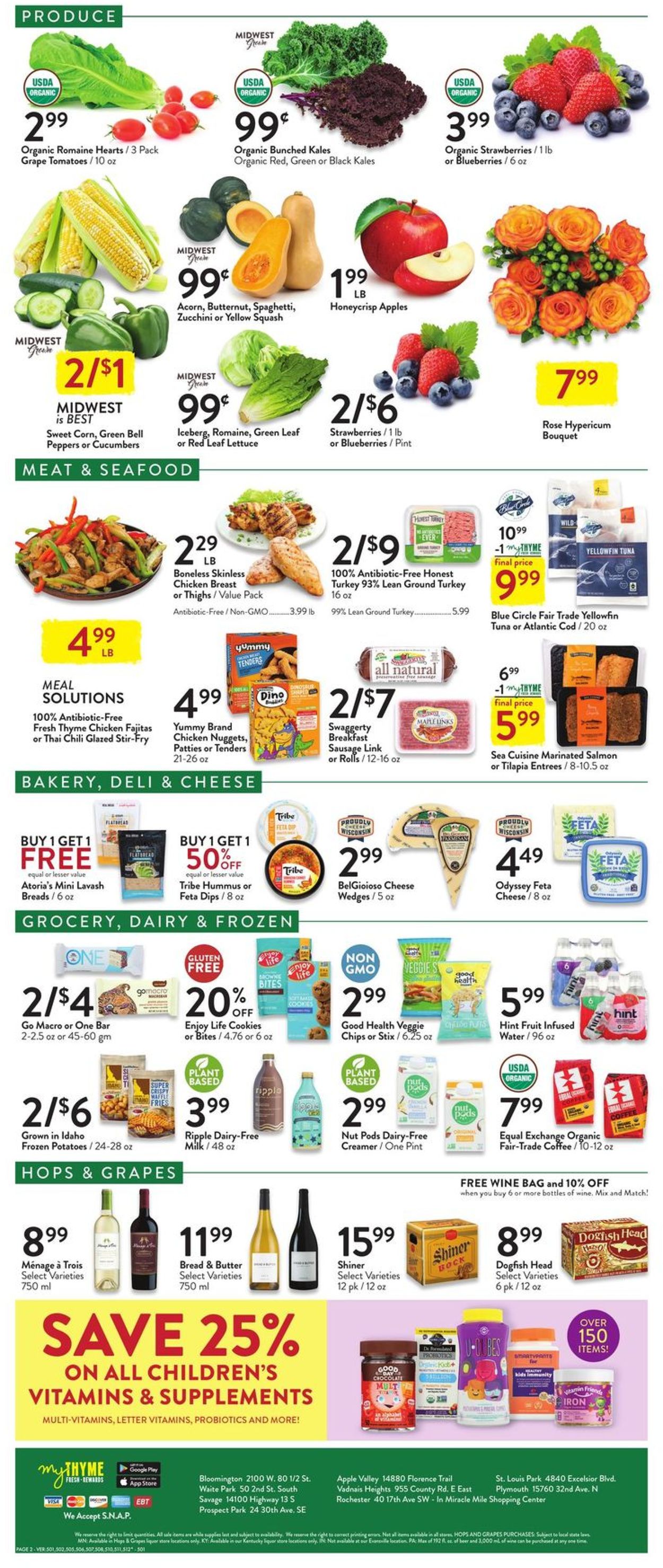 Fresh Thyme Ad from 08/11/2021