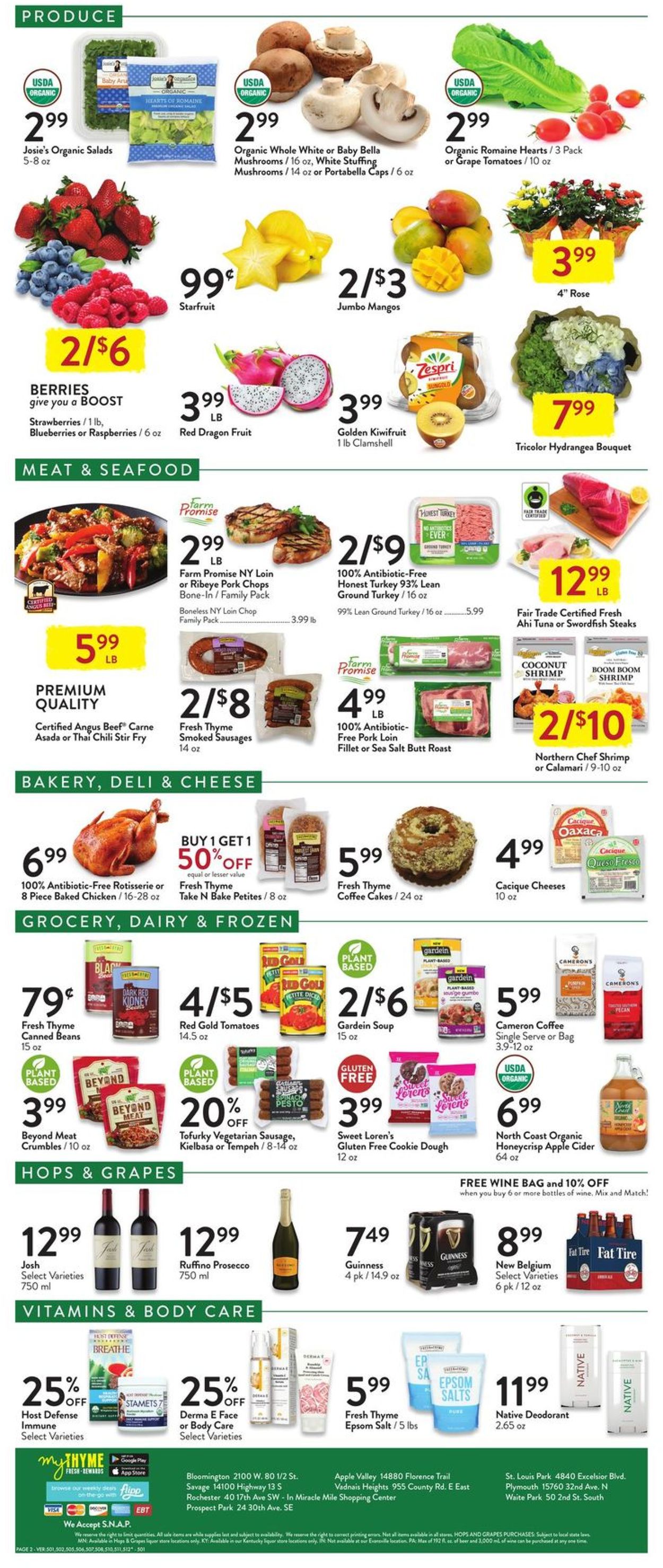 Fresh Thyme Ad from 09/15/2021