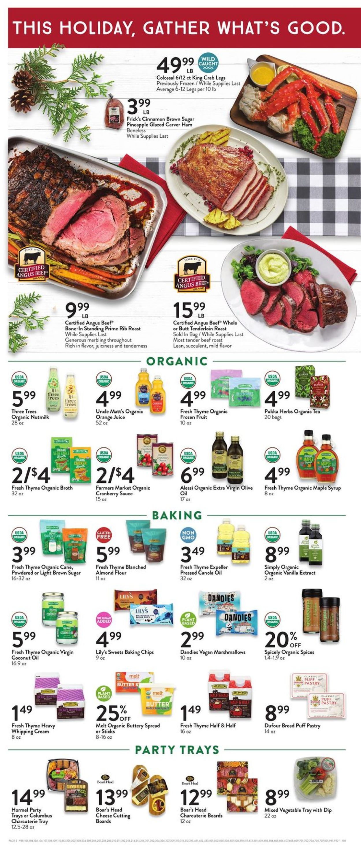 Fresh Thyme Ad from 12/08/2021