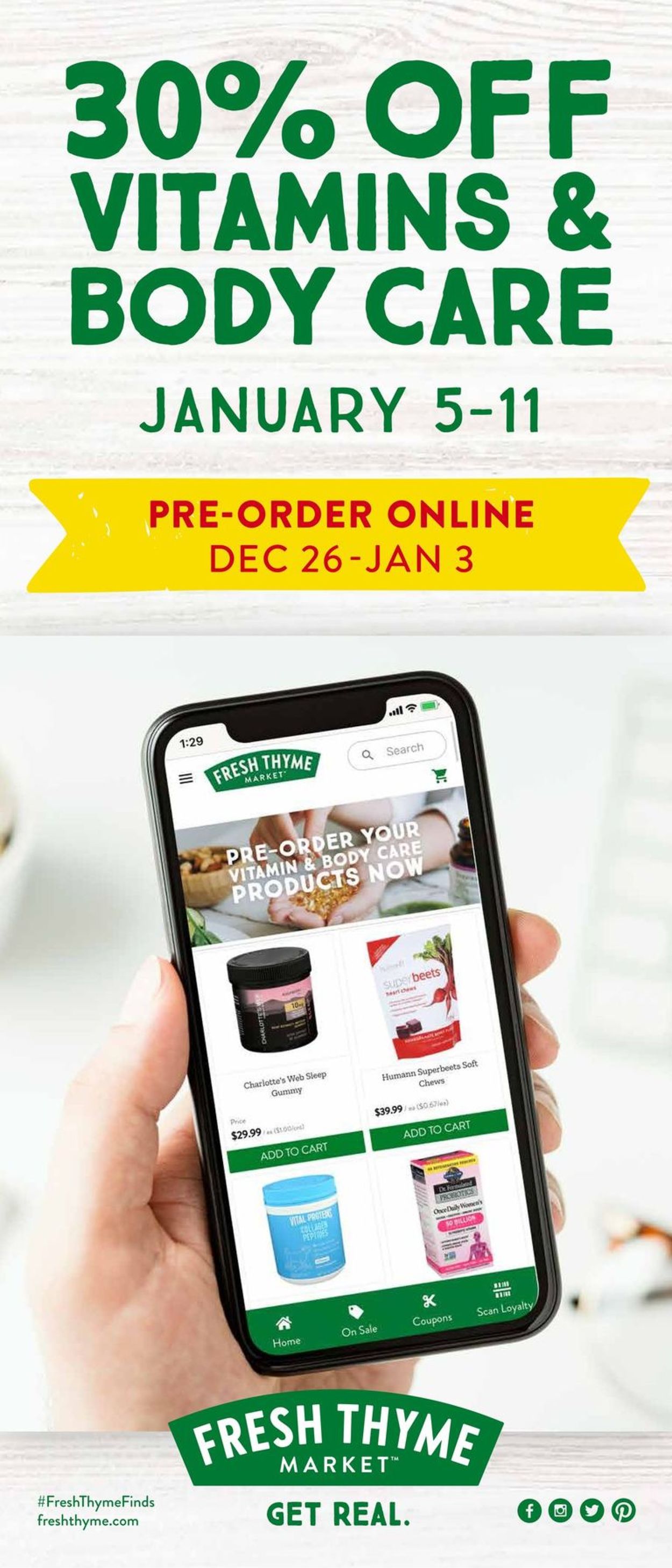Fresh Thyme Ad from 12/26/2021