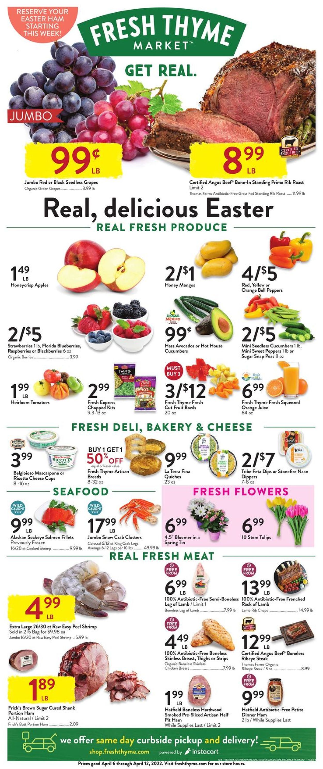 Fresh Thyme Ad from 04/06/2022