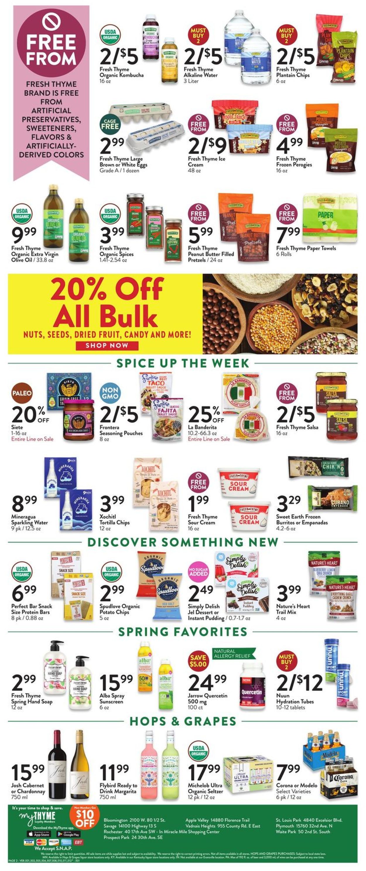 Fresh Thyme Ad from 04/27/2022