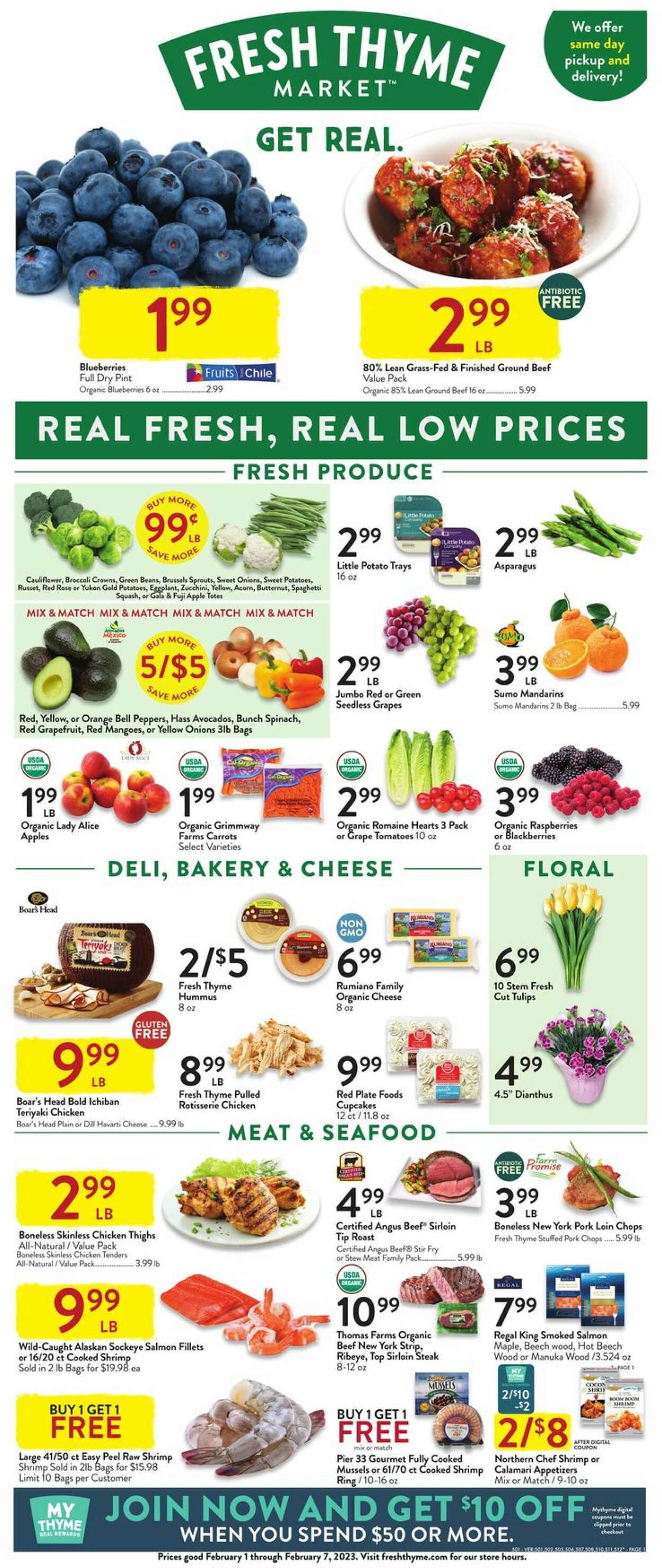 Fresh Thyme Ad from 02/01/2023