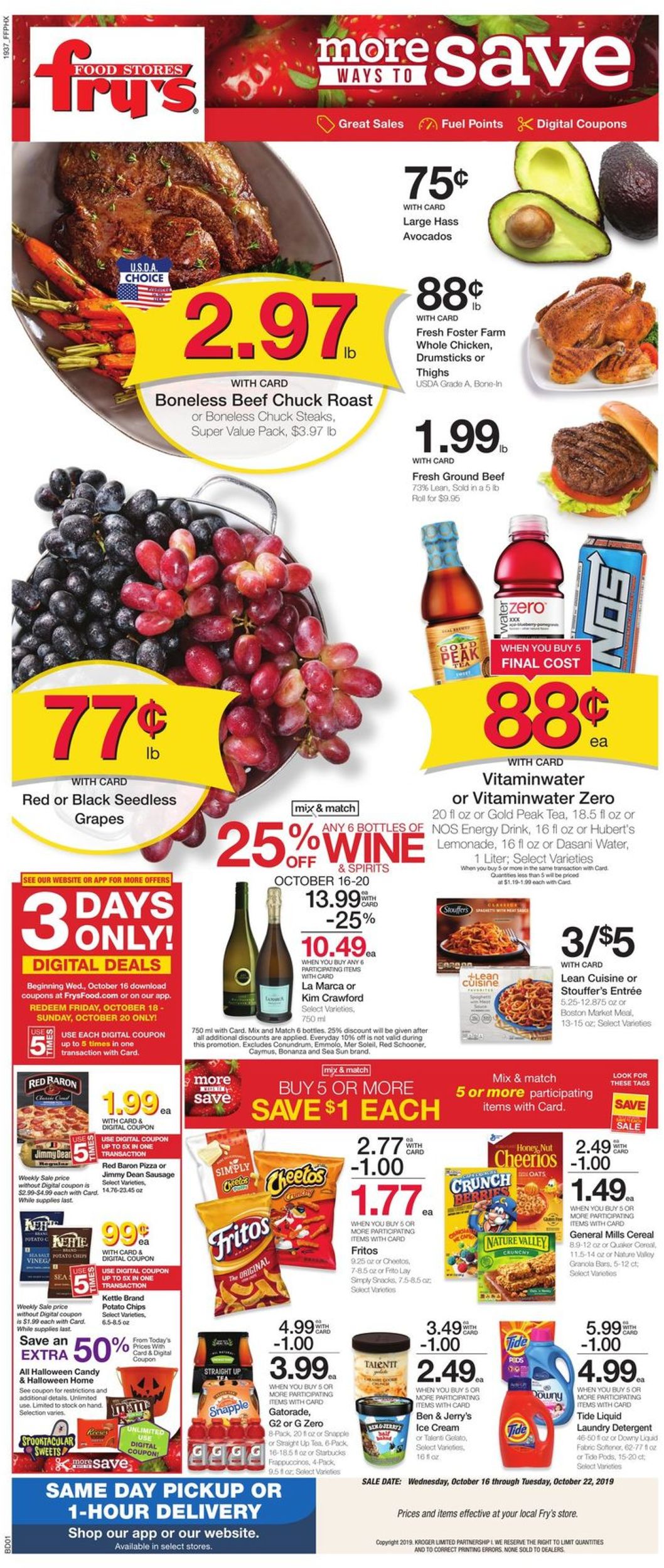 Fry’s Ad from 10/16/2019
