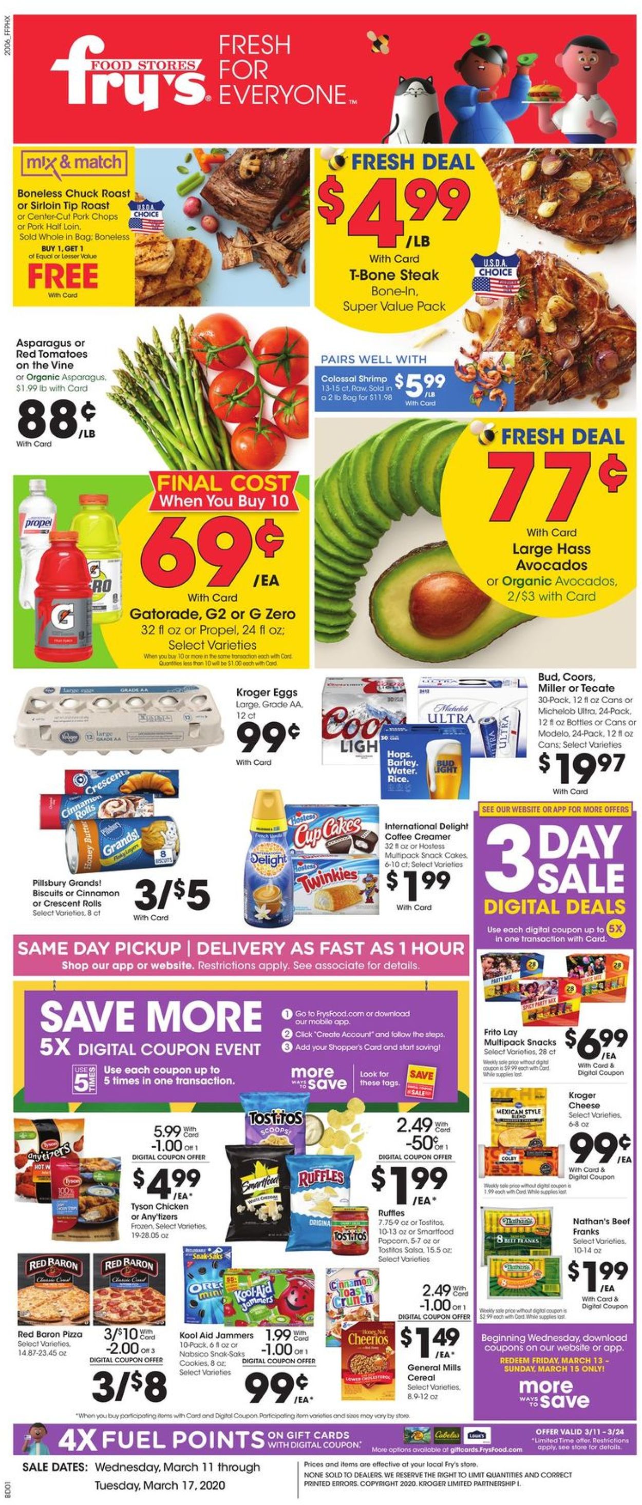 Fry’s Ad from 03/11/2020