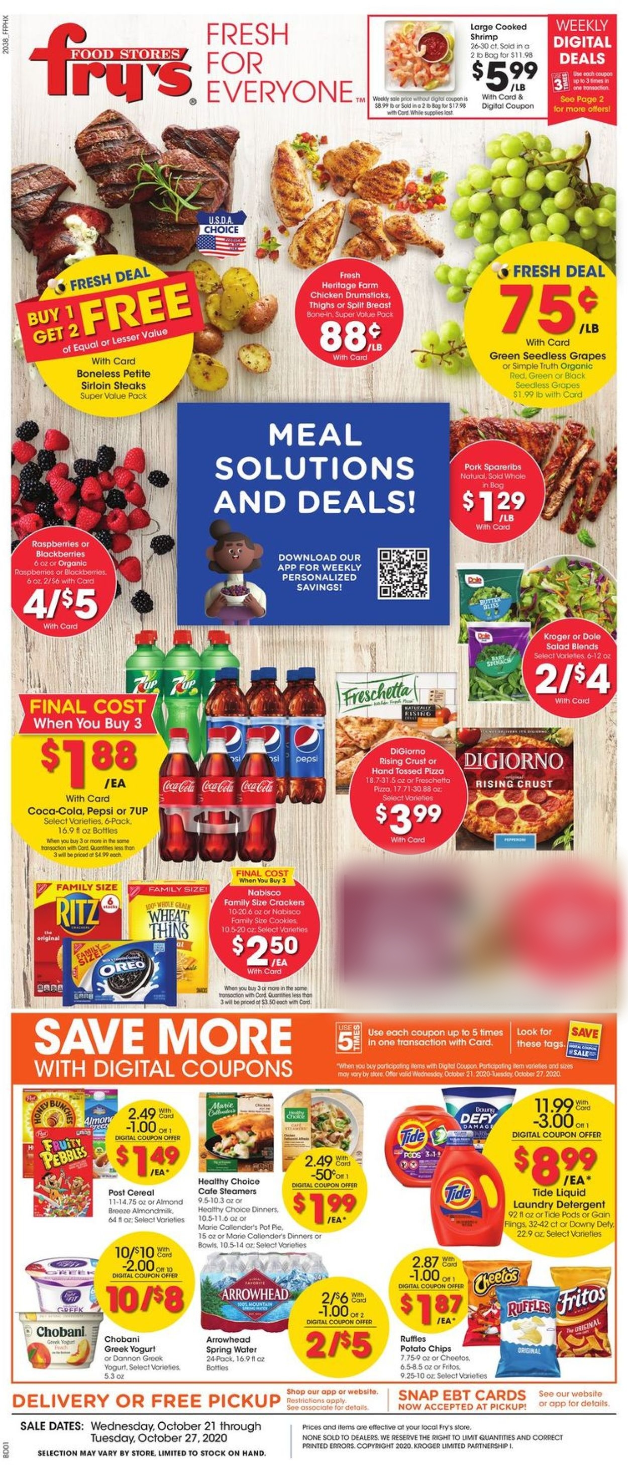 Fry’s Ad from 10/21/2020