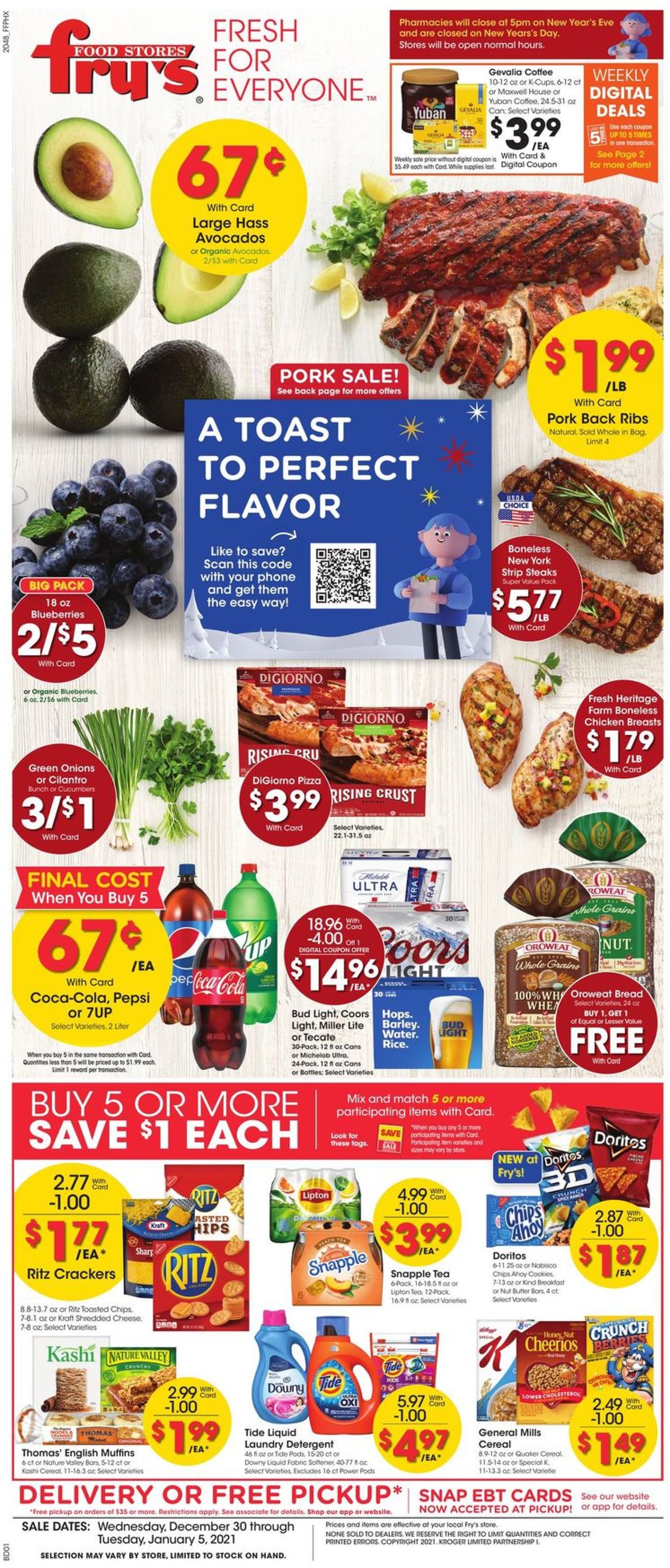 Fry’s Ad from 12/30/2020