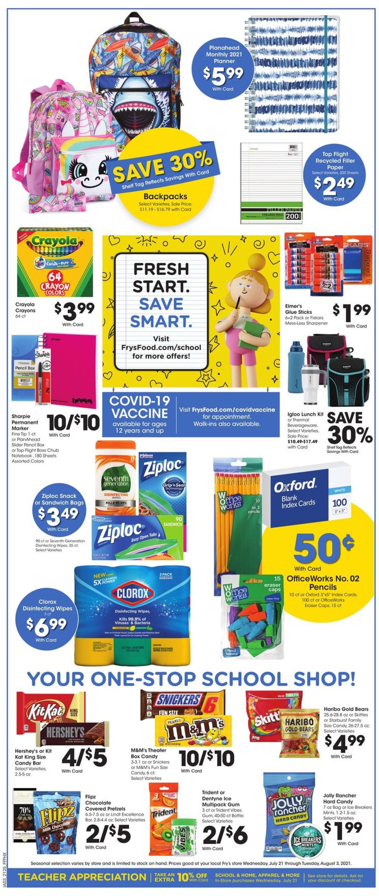 Fry’s Ad from 07/21/2021