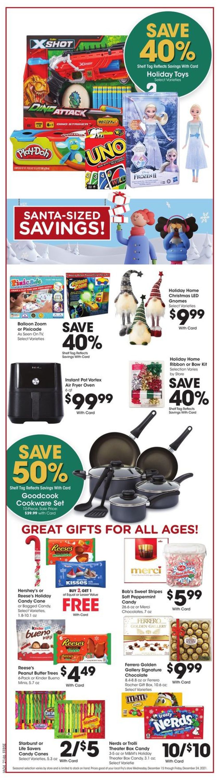 Fry’s Ad from 12/15/2021