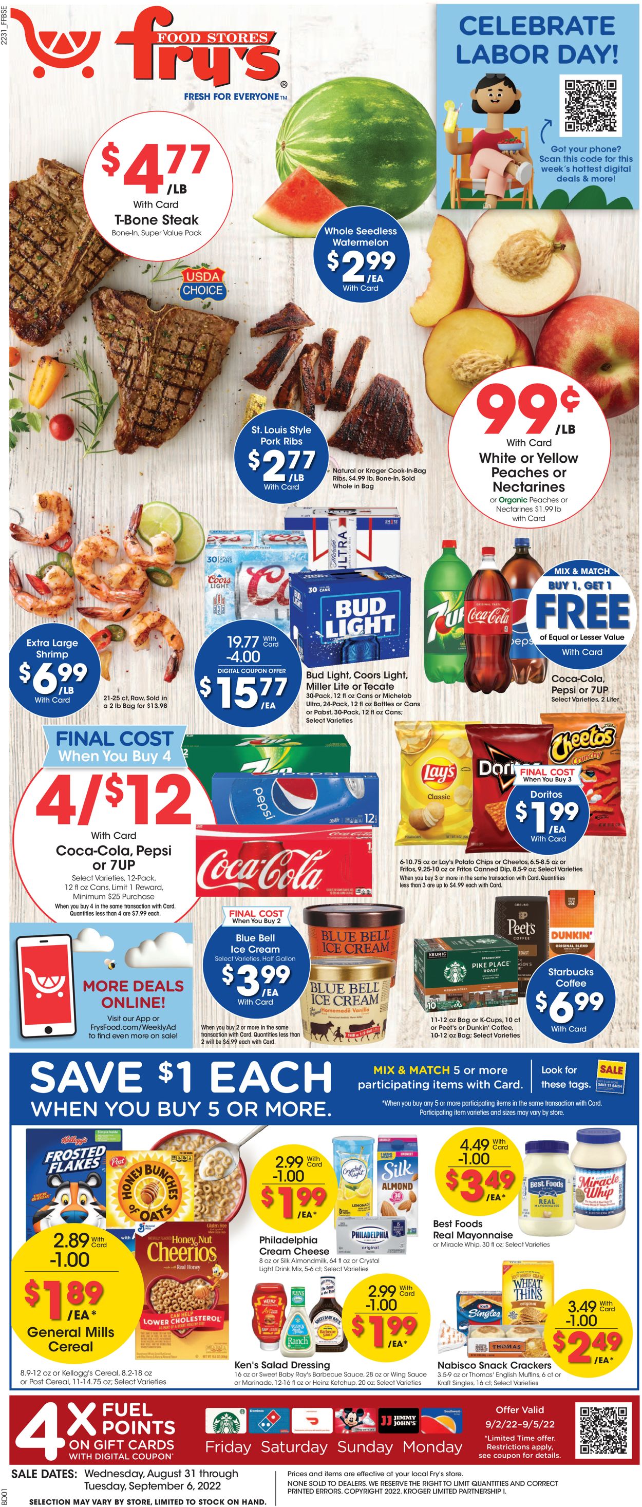 Fry’s Ad from 08/31/2022