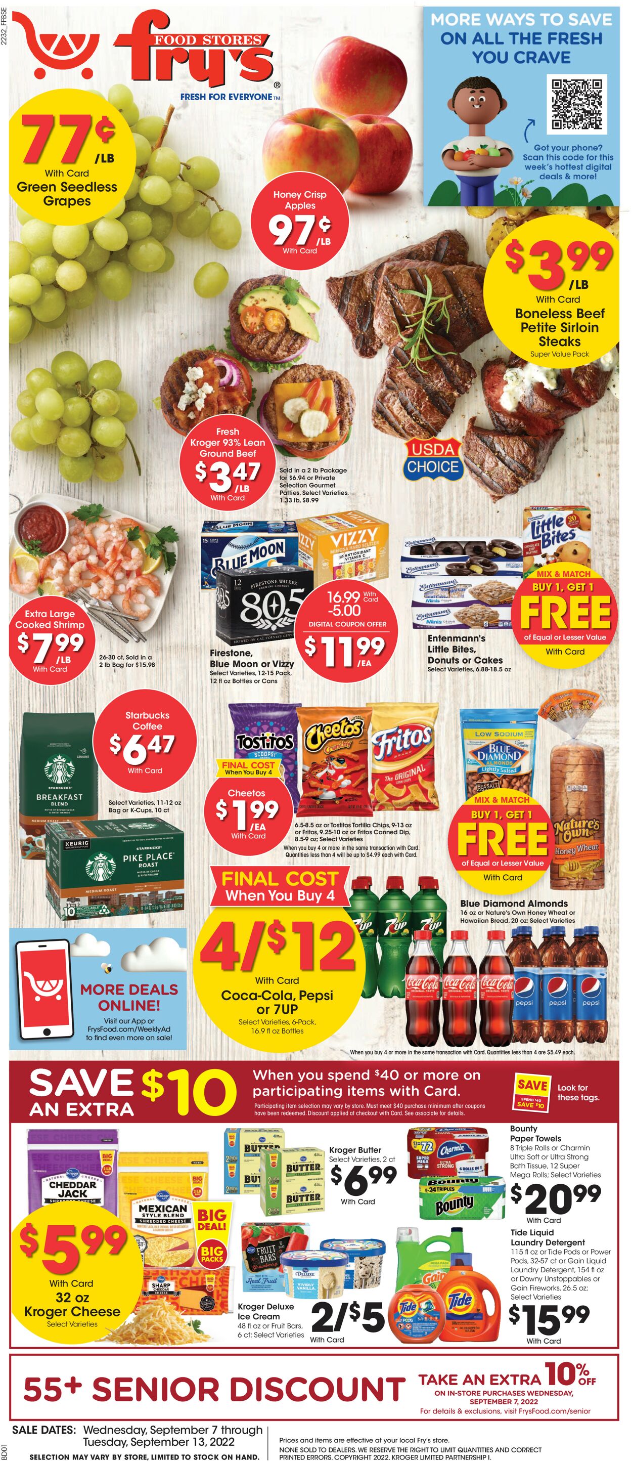 Fry’s Ad from 09/07/2022