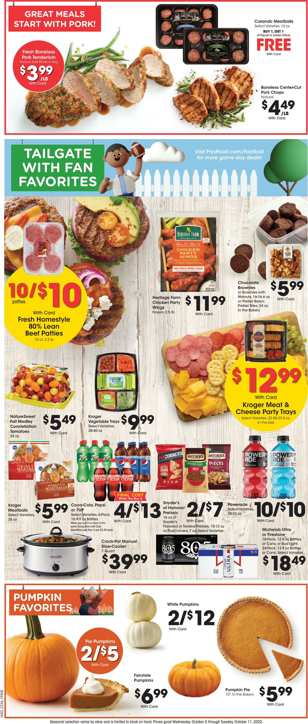 Fry’s Ad from 10/05/2022