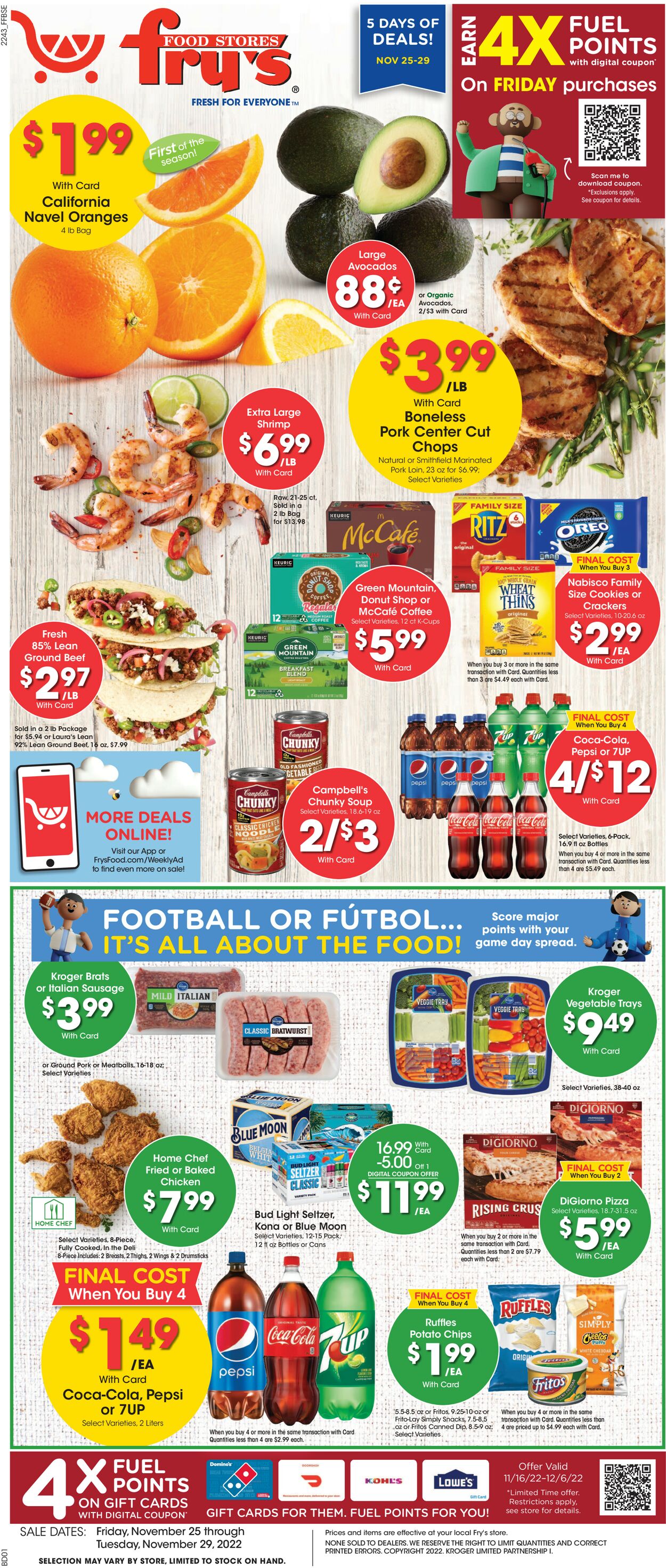 Fry’s Ad from 11/25/2022