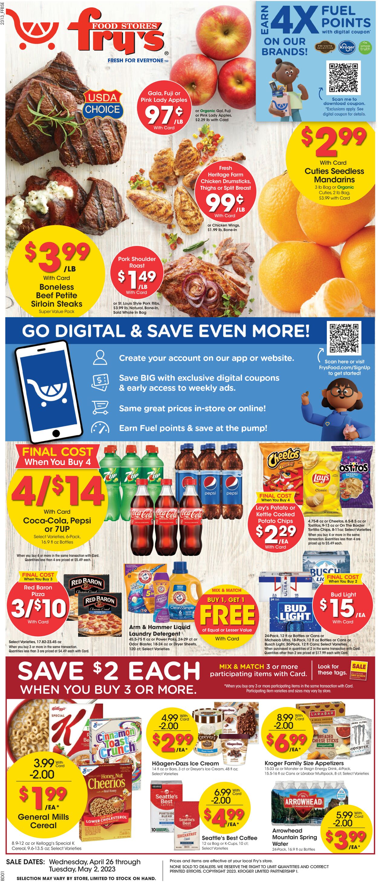 Fry’s Ad from 04/26/2023