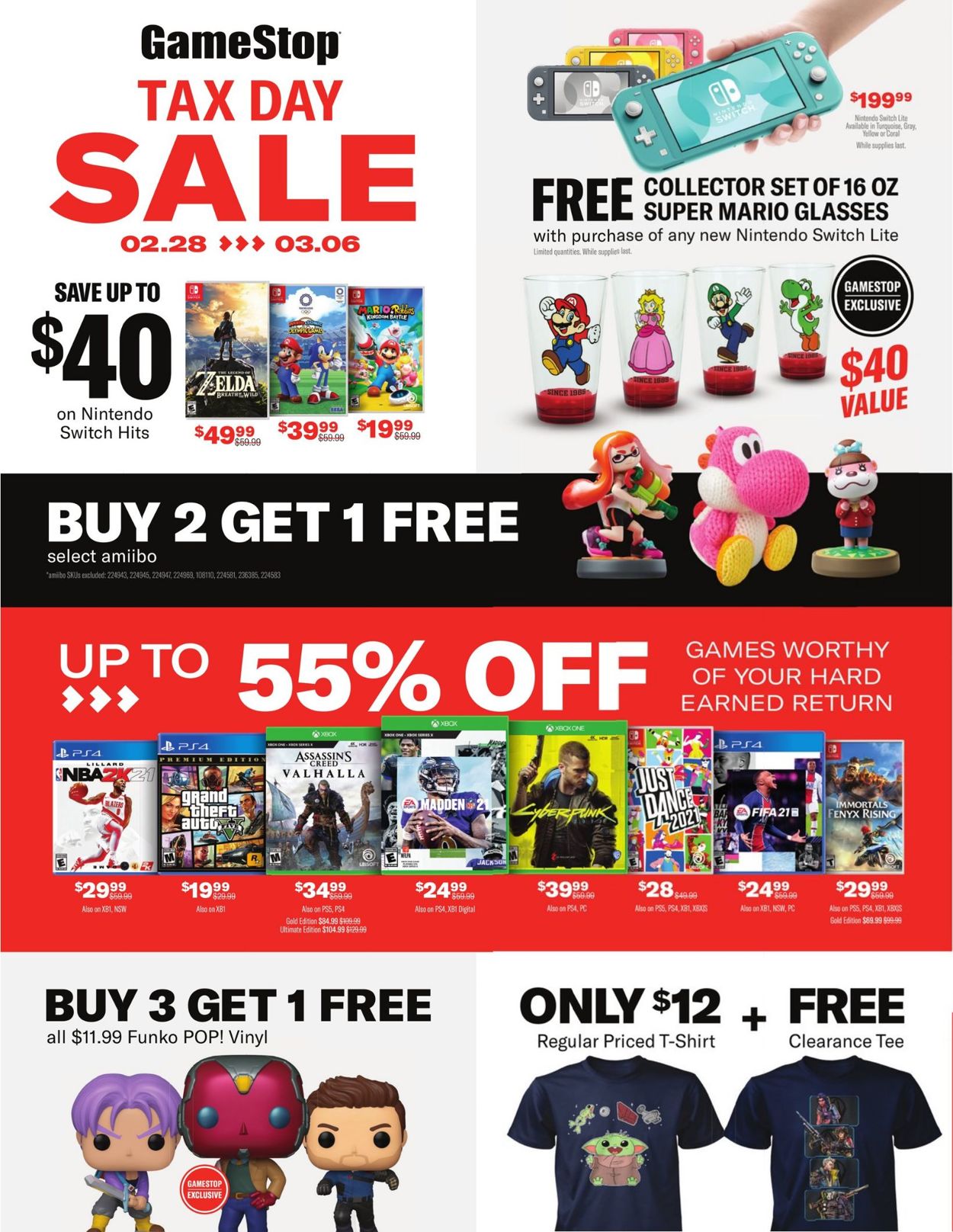 Game Stop Ad from 02/28/2021