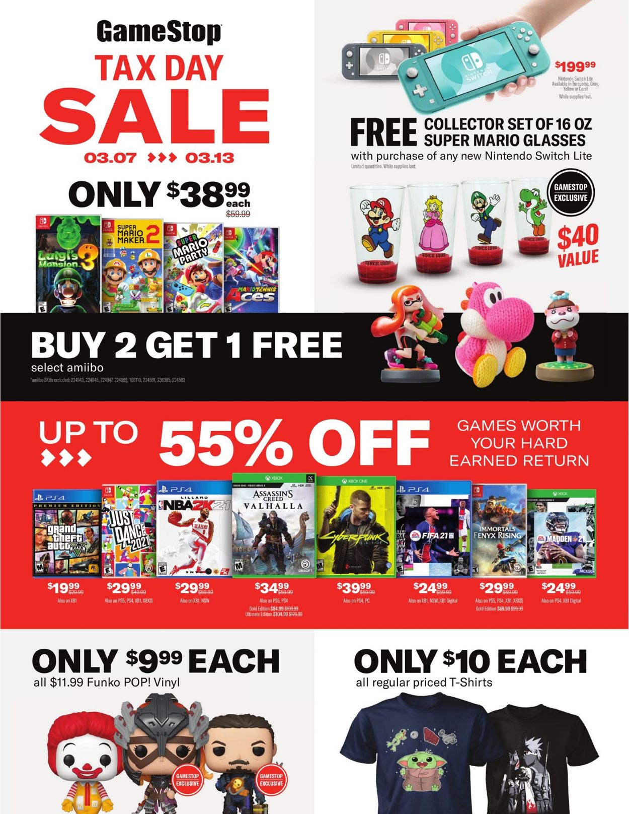 Game Stop Ad from 03/07/2021