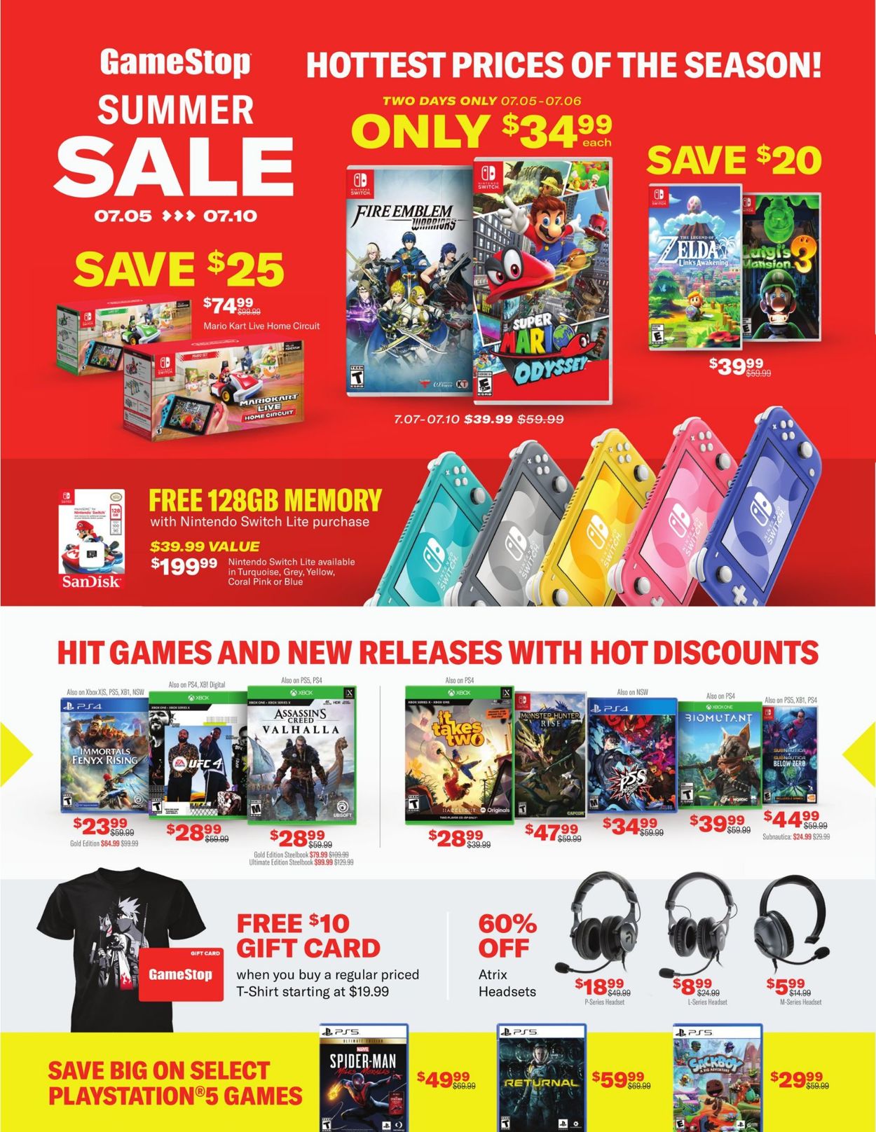 Game Stop Ad from 07/05/2021