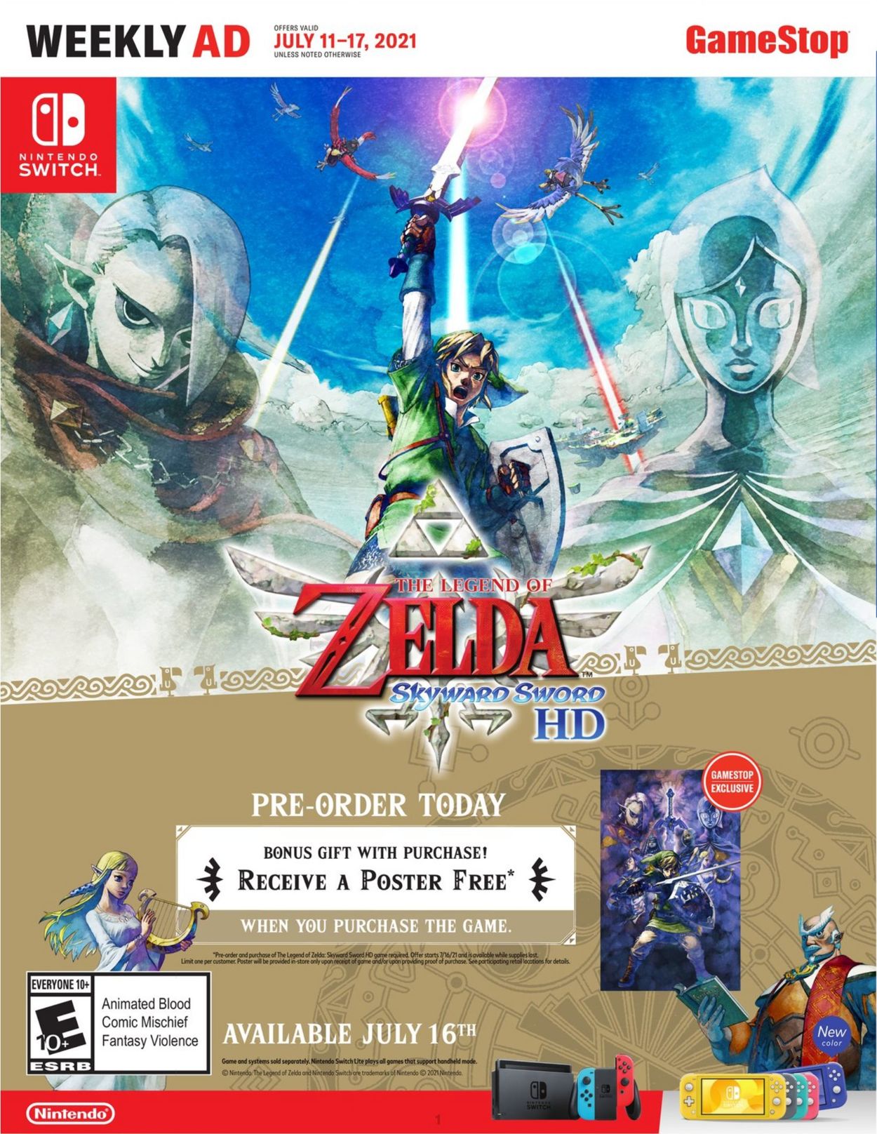 Game Stop Ad from 07/11/2021