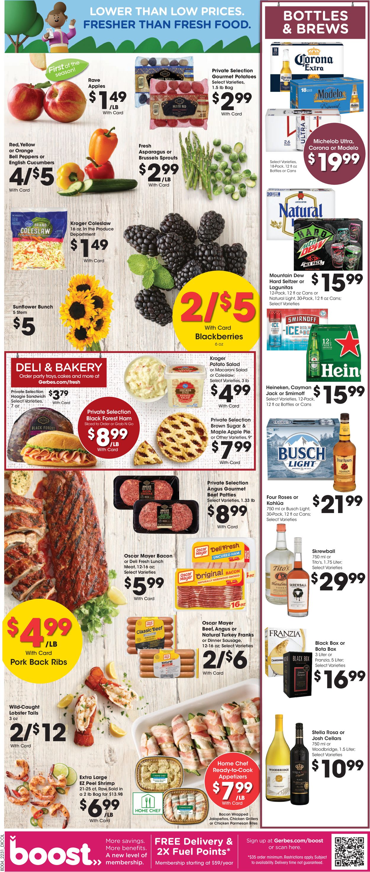 Gerbes Super Markets Ad from 08/31/2022
