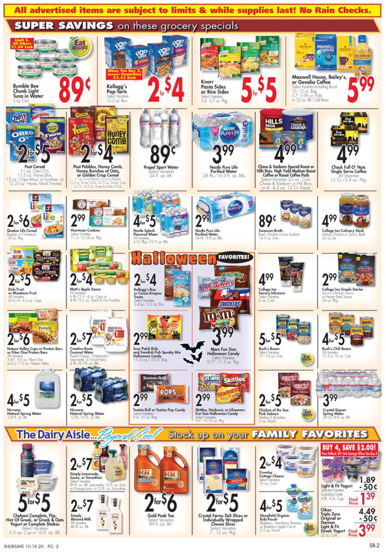 Gerrity's Supermarkets Ad from 10/18/2020
