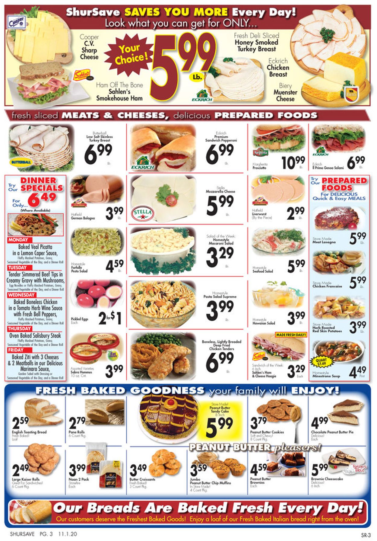 Gerrity's Supermarkets Ad from 11/01/2020
