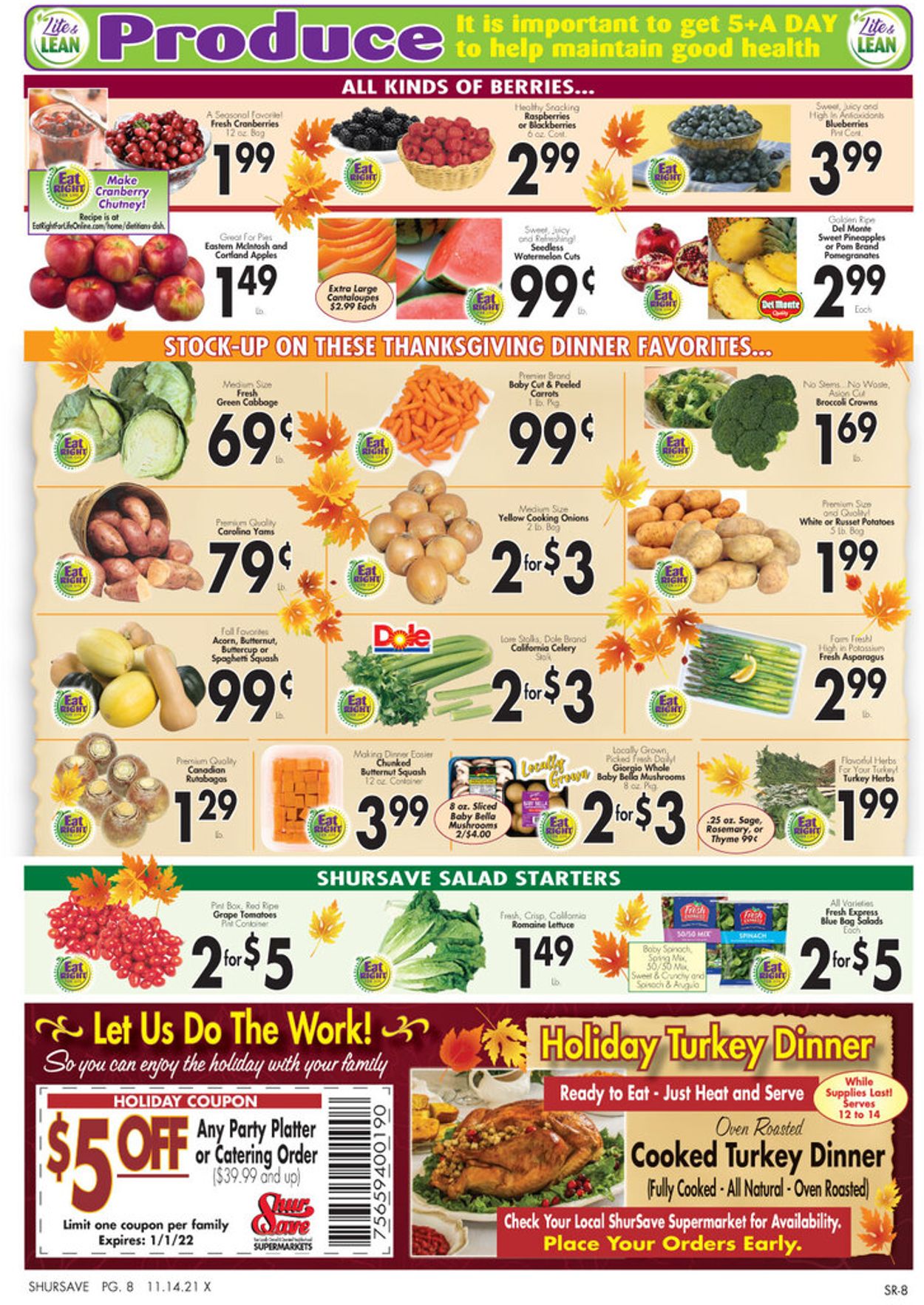 Gerrity's Supermarkets Ad from 11/14/2021