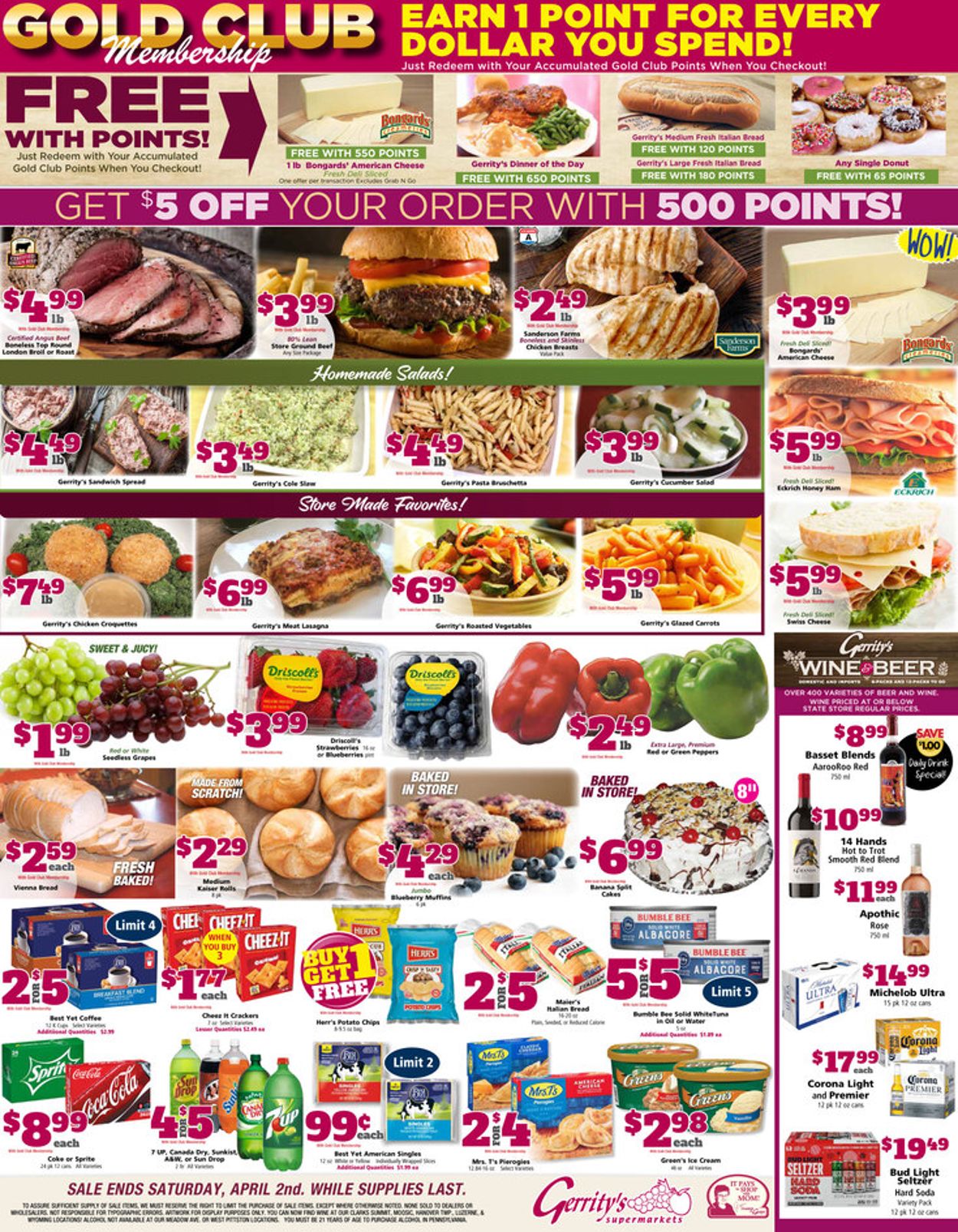 Gerrity's Supermarkets Ad from 03/27/2022