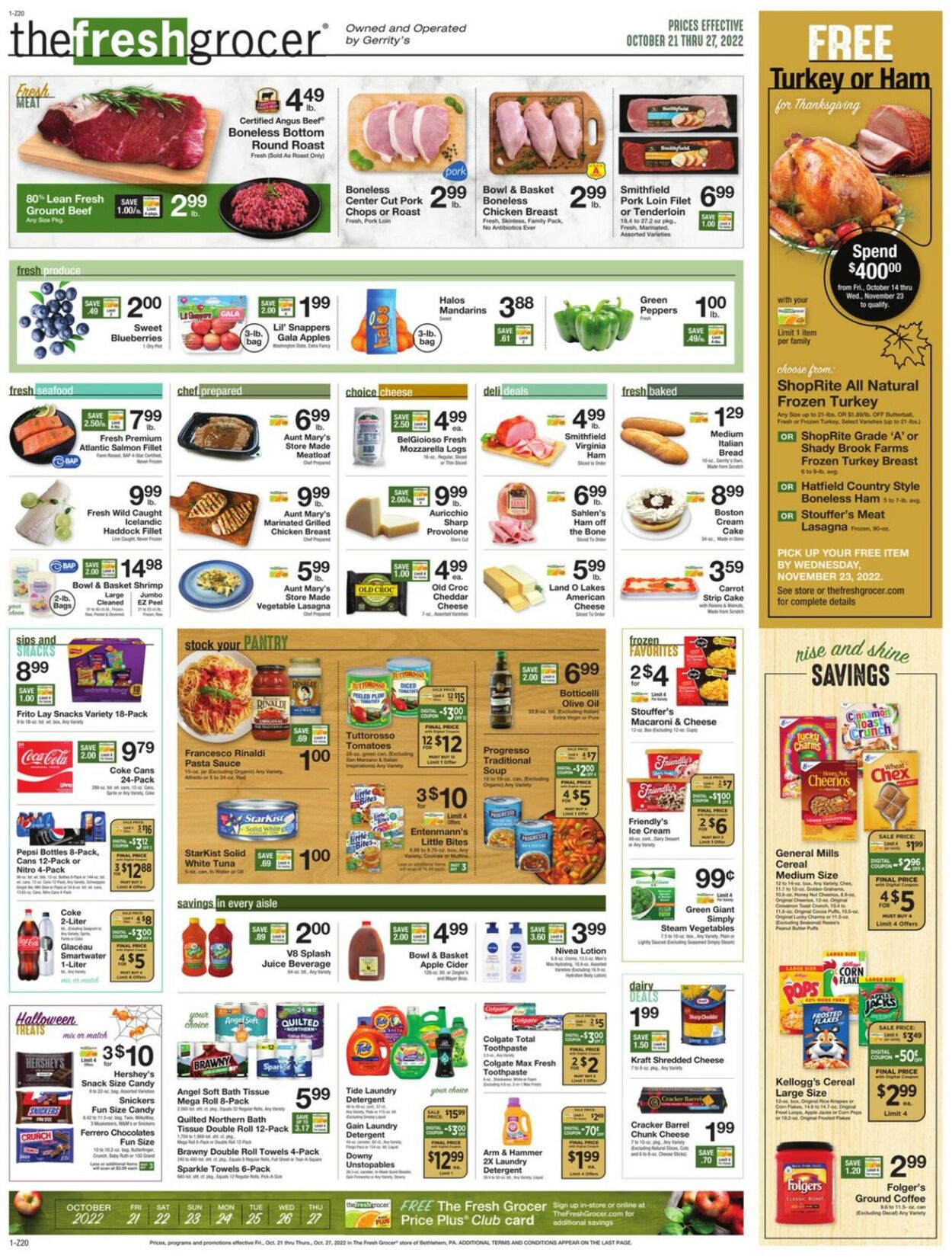 Gerrity's Supermarkets Ad from 10/21/2022