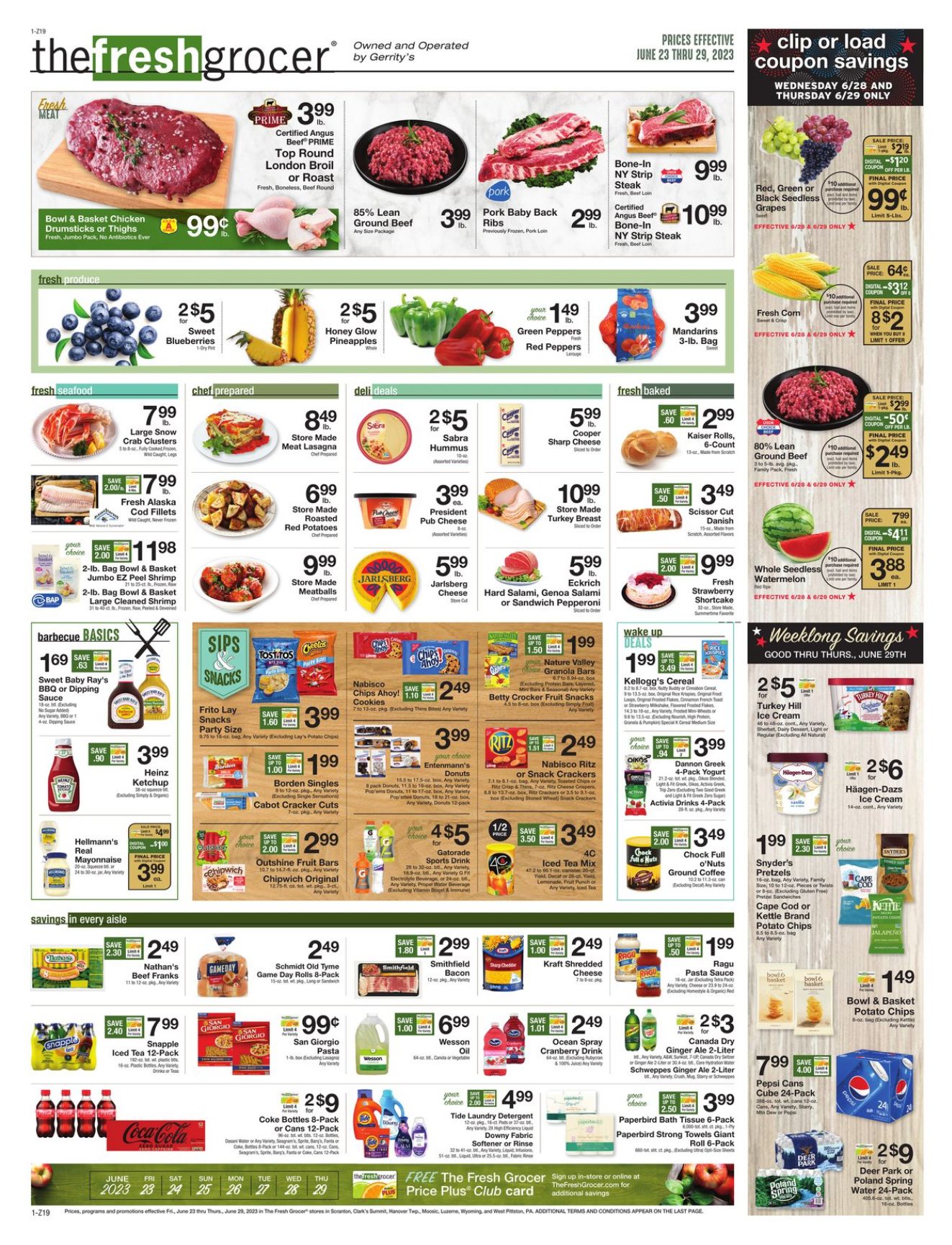 Gerrity's Supermarkets Ad from 06/23/2023