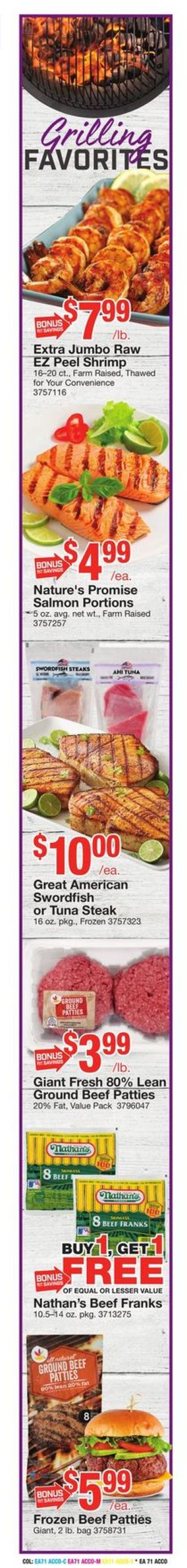 Giant Food Ad from 07/26/2019