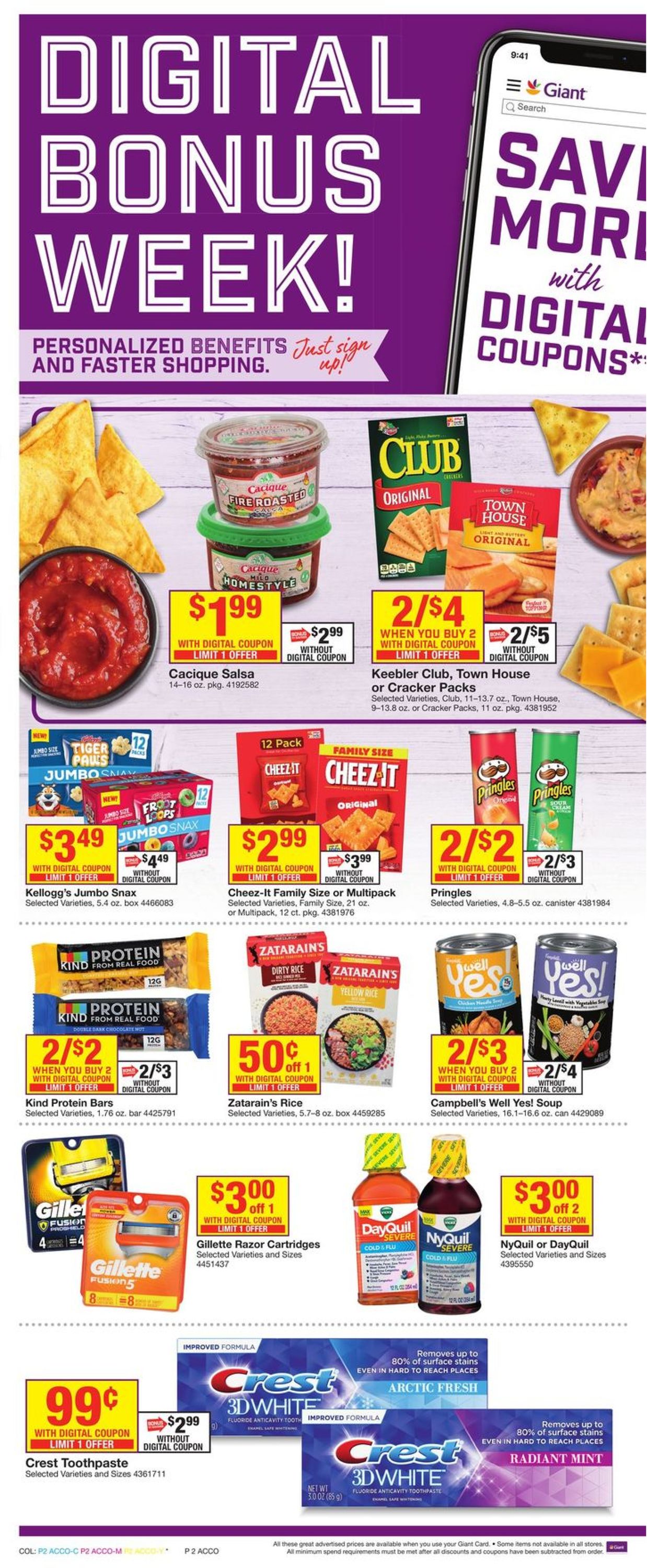 Giant Food Ad from 09/04/2020