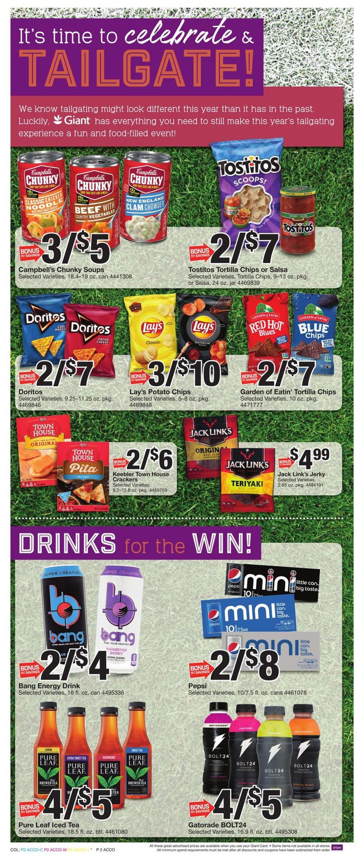 Giant Food Ad from 10/09/2020