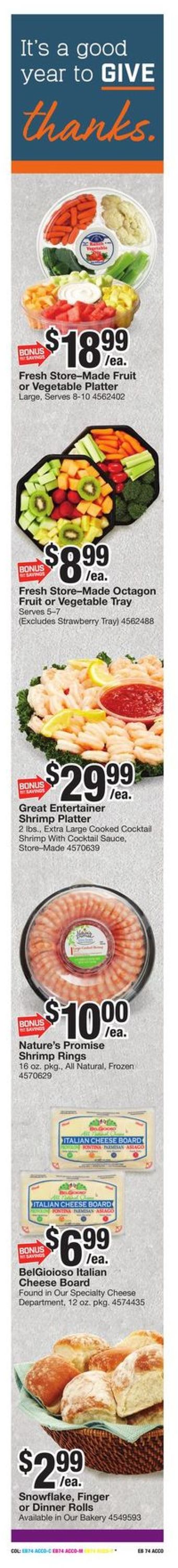 Giant Food Ad from 11/13/2020
