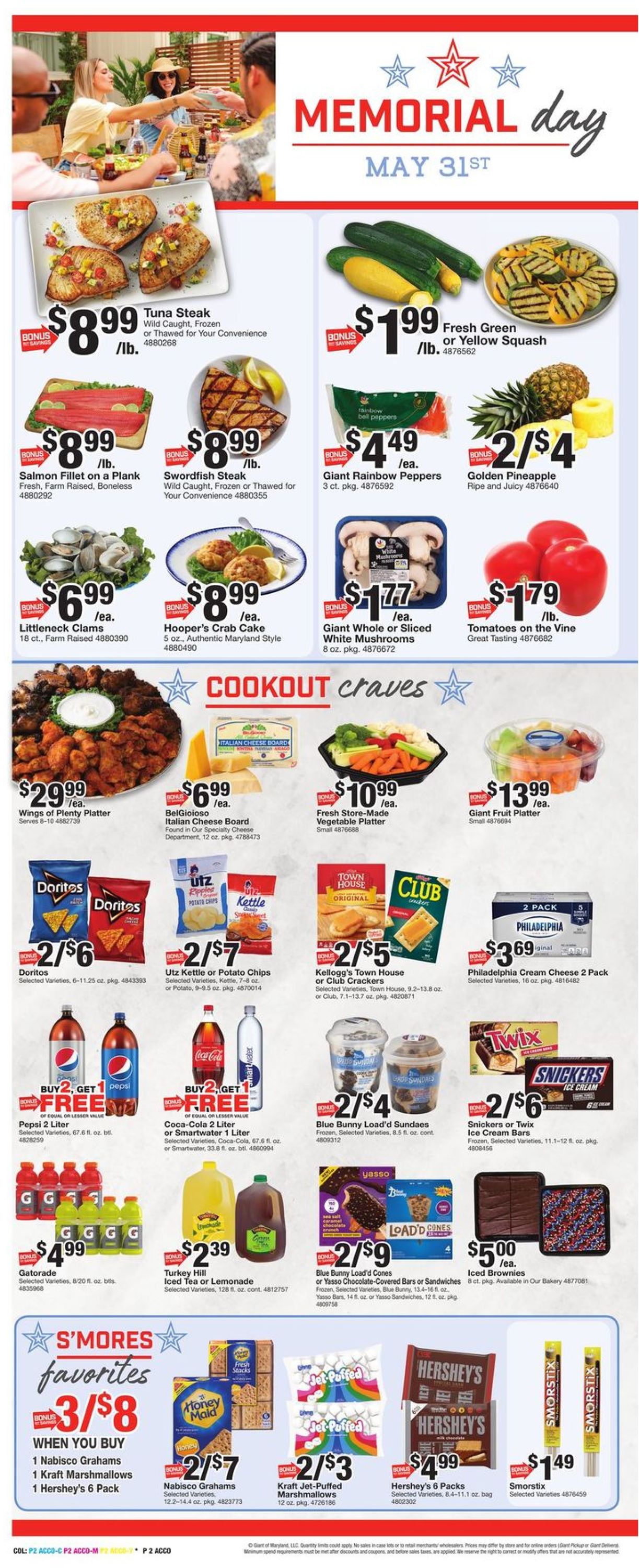 Giant Food Ad from 05/21/2021