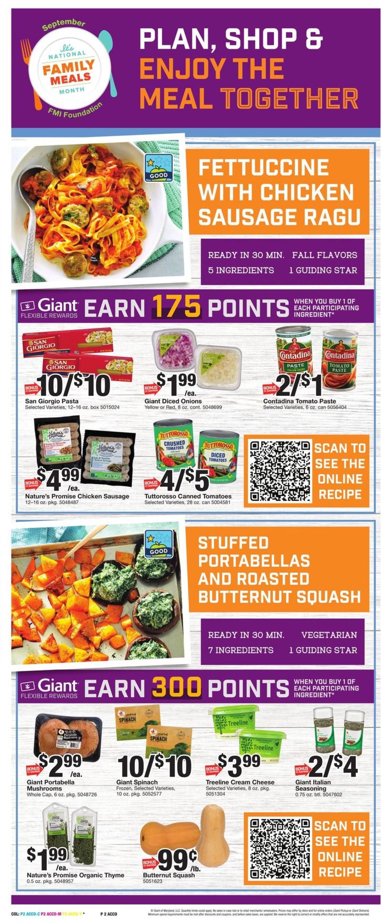 Giant Food Ad from 09/17/2021