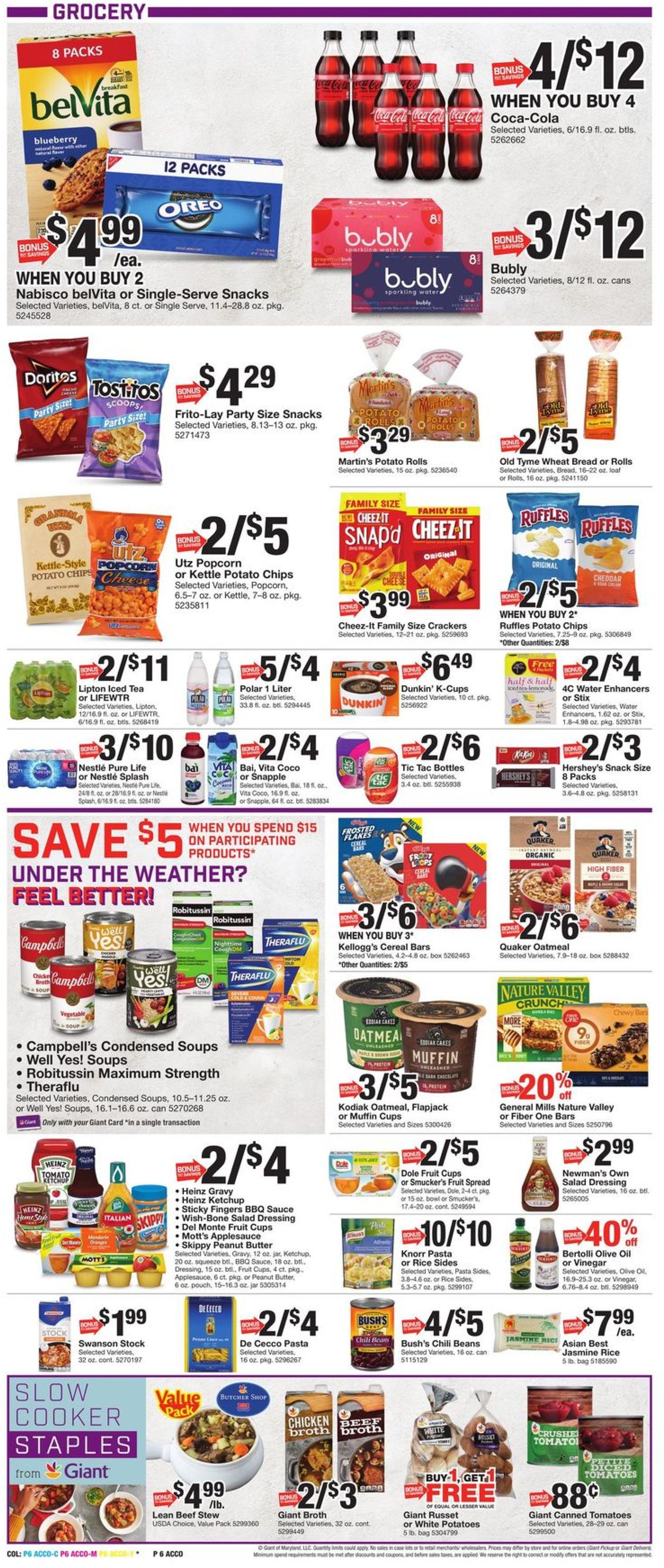 Giant Food Ad from 02/18/2022