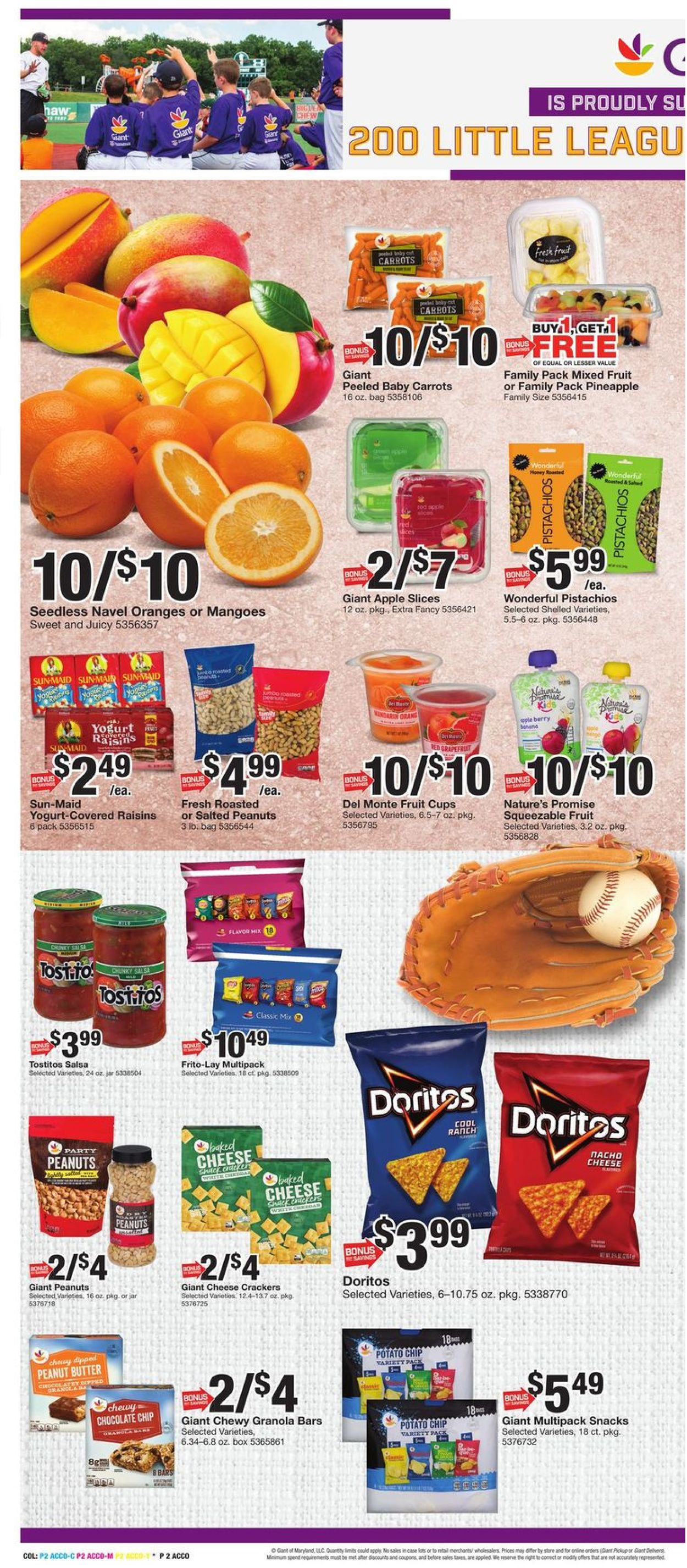 Giant Food Ad from 04/01/2022