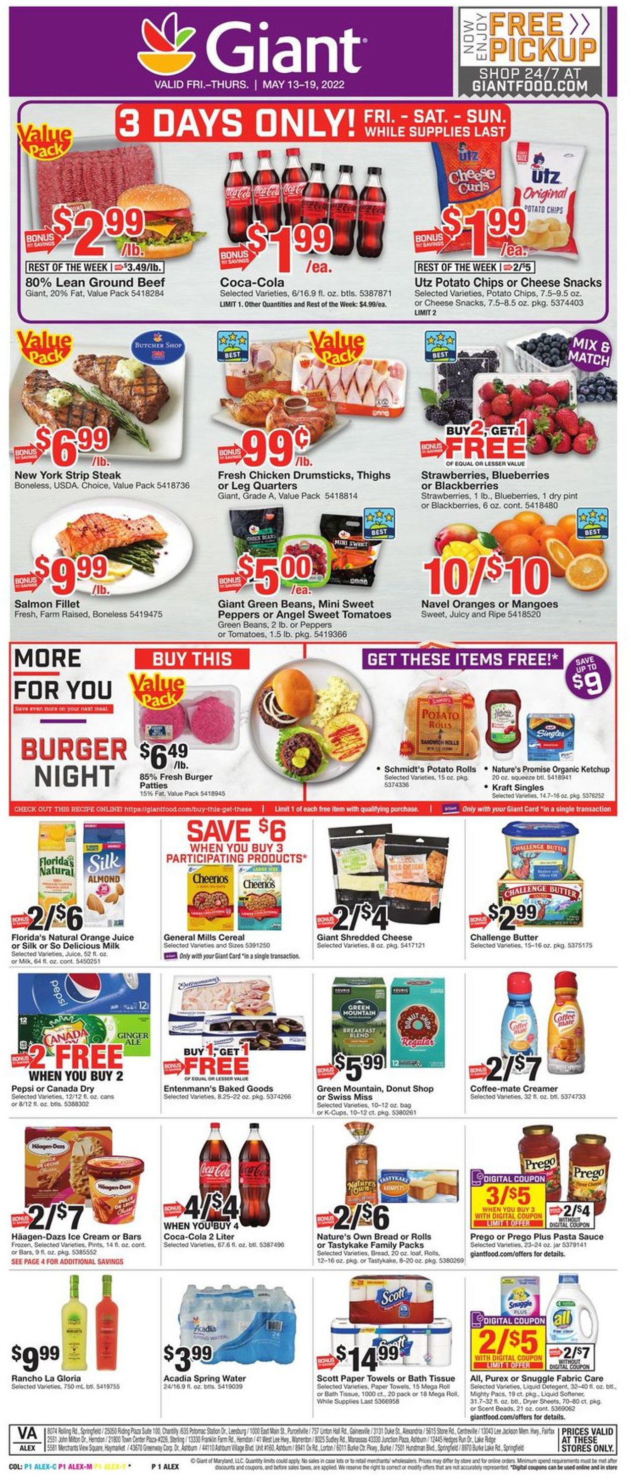 Giant Food Ad from 05/13/2022