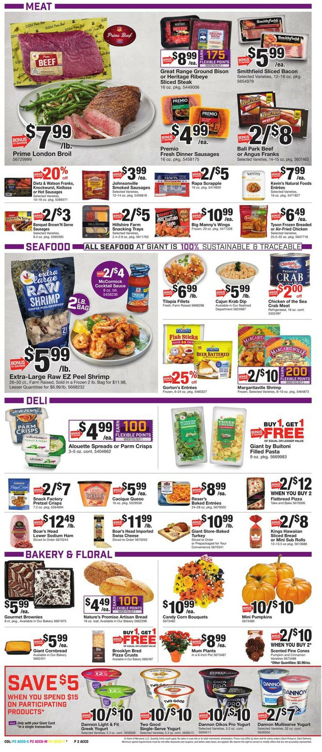 Giant Food Ad from 10/28/2022