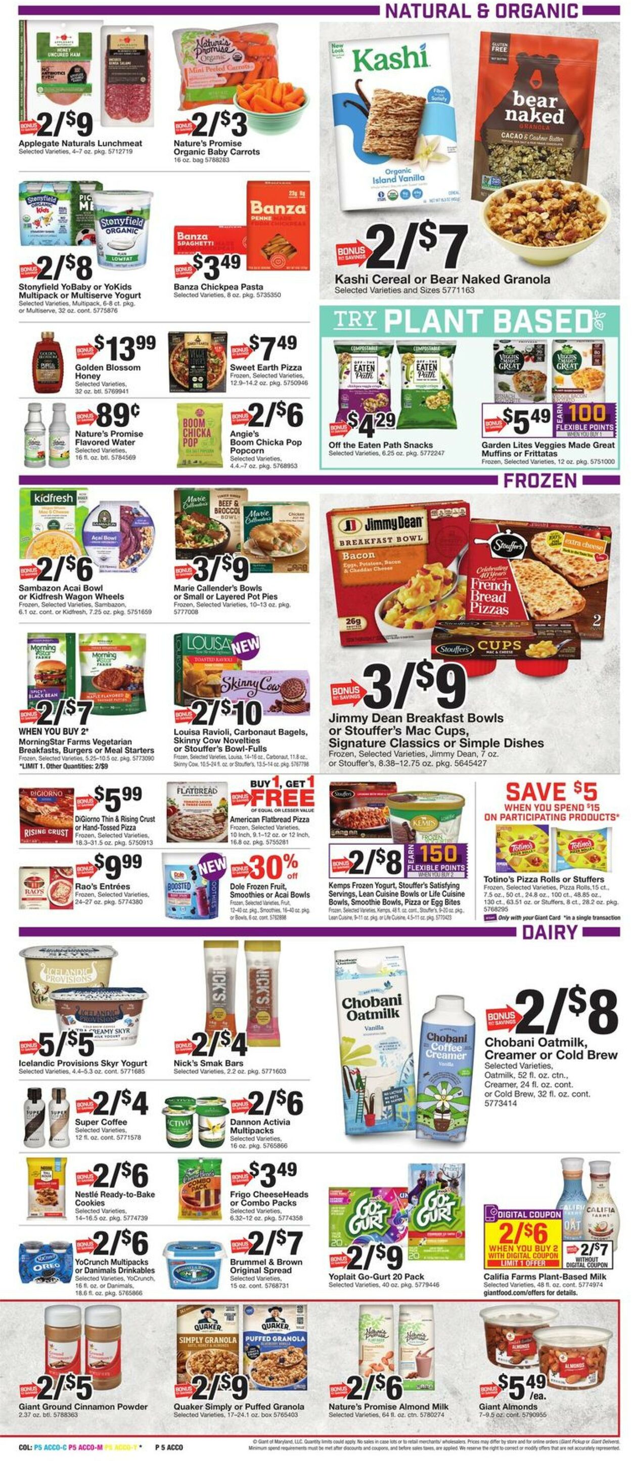 Giant Food Ad from 12/30/2022