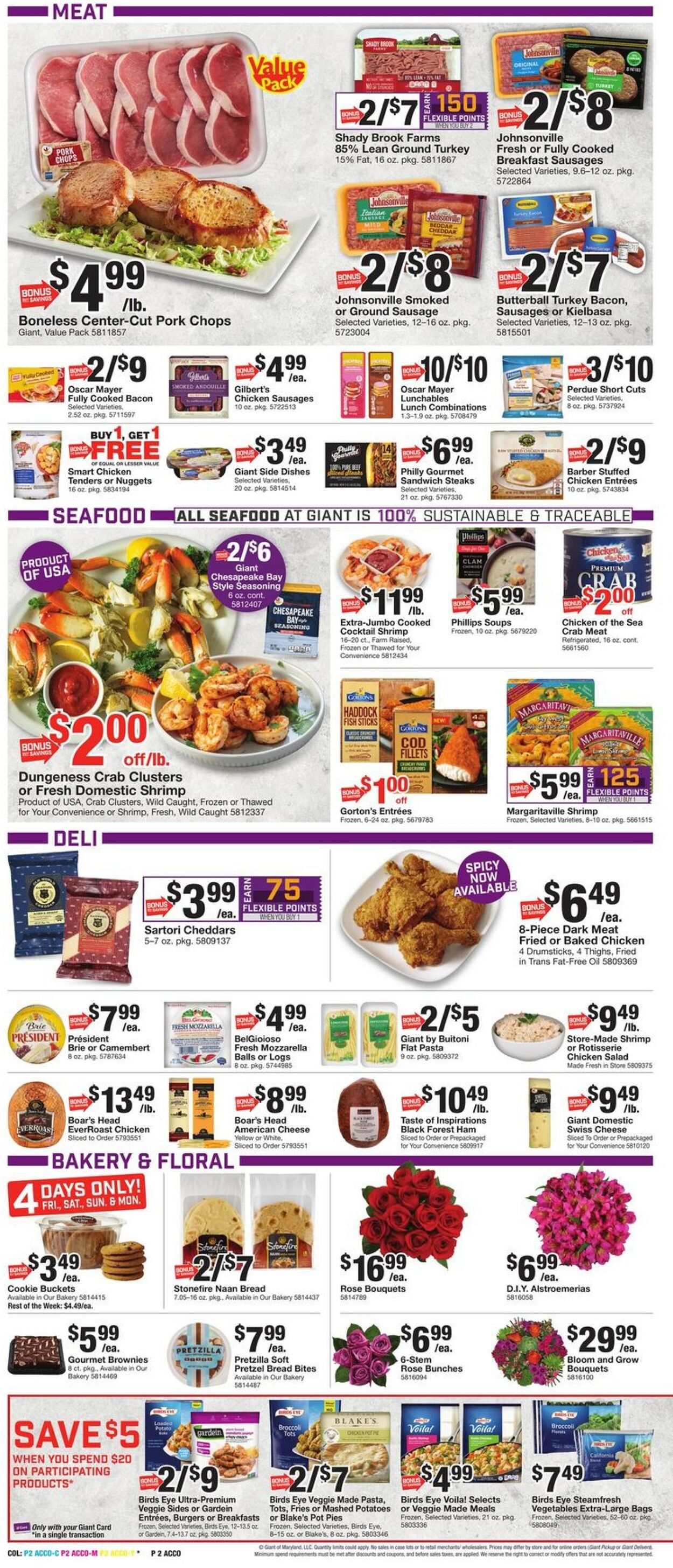 Giant Food Ad from 01/13/2023