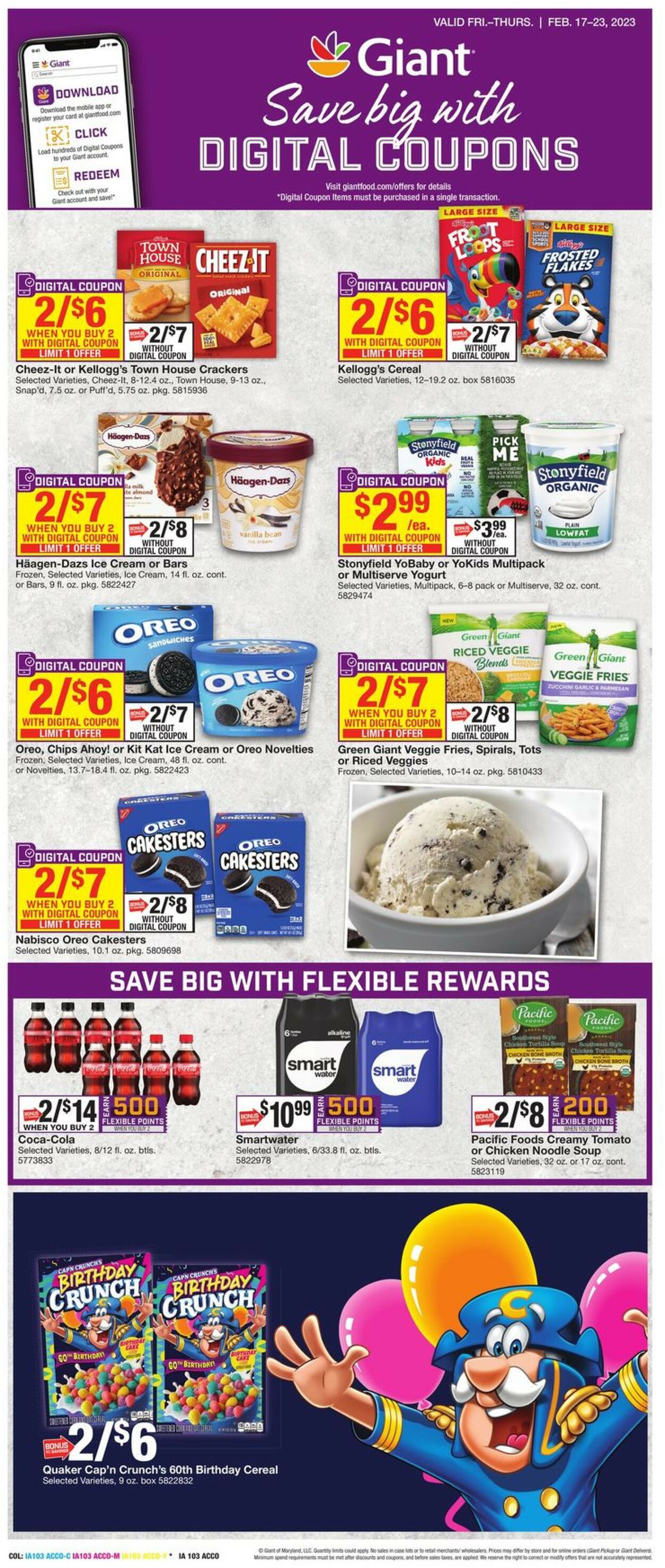 Giant Food Ad from 02/17/2023