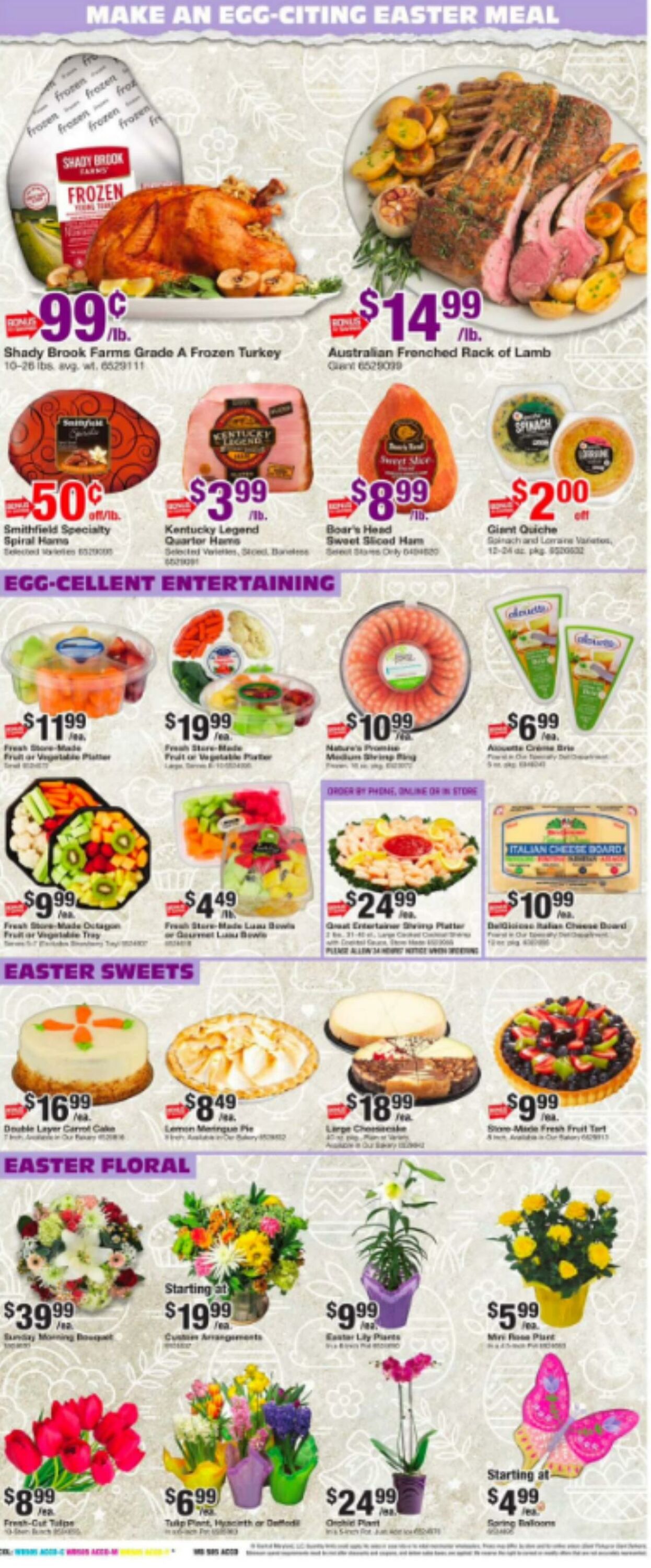 Giant Food Ad from 03/29/2024