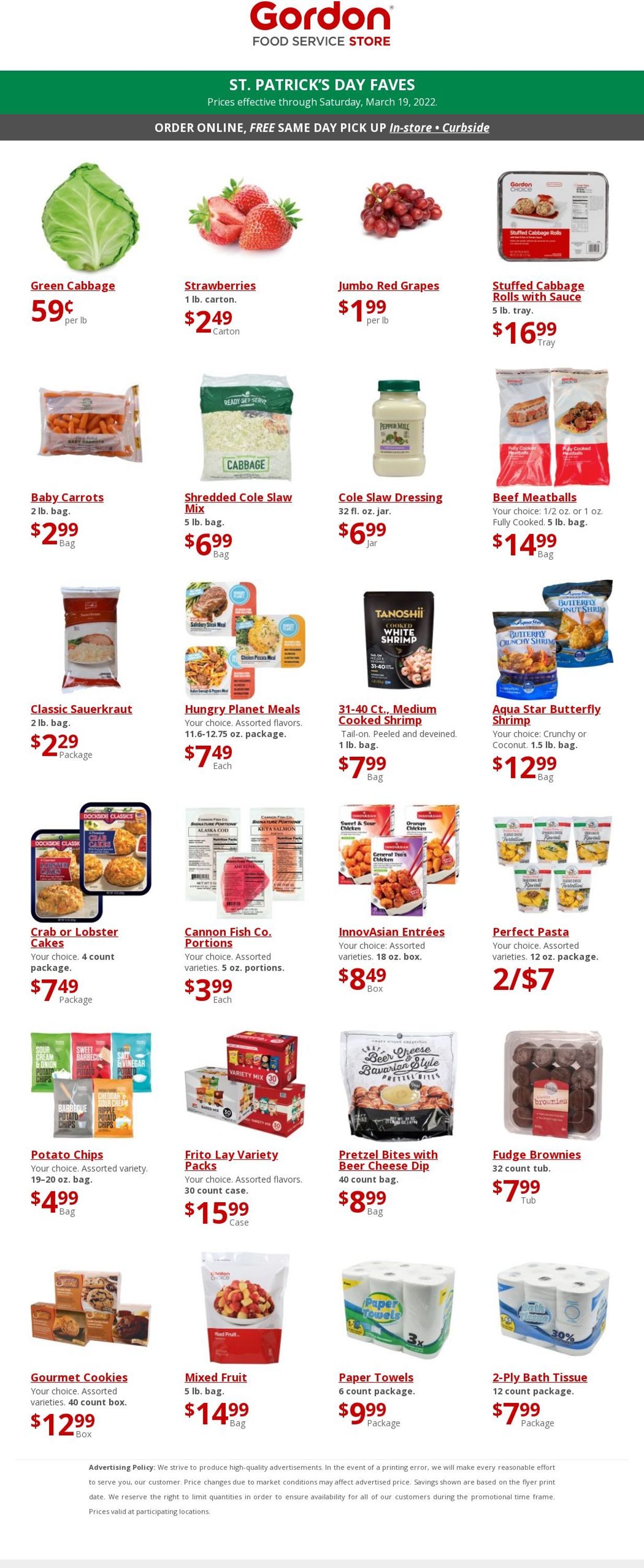 Gordon Food Service Store Ad from 03/13/2022