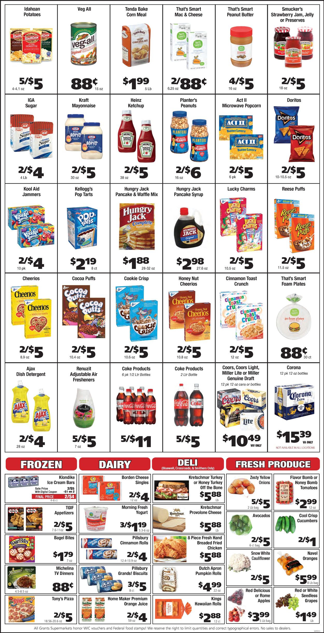 Grant's Supermarket Ad from 11/25/2020