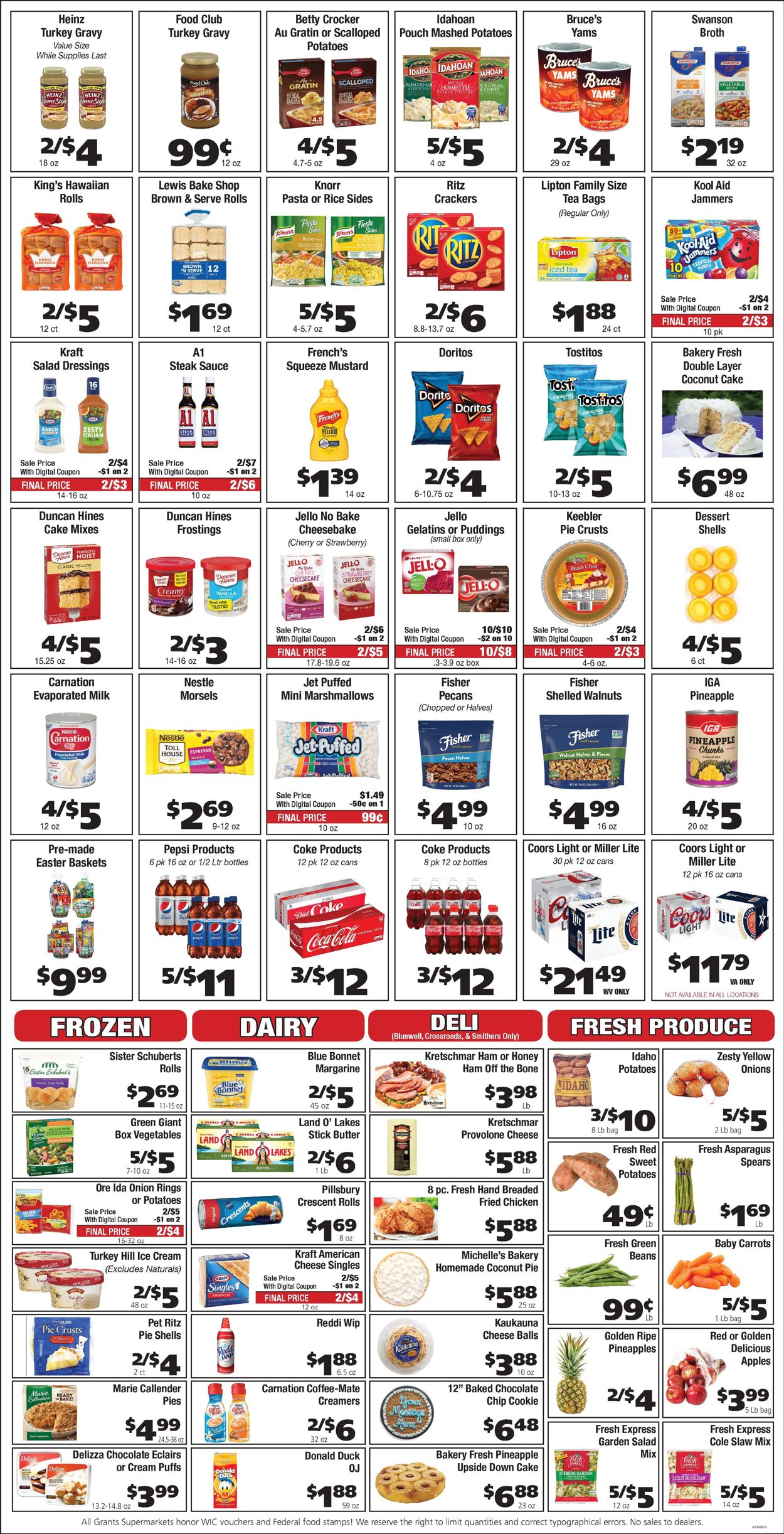 Grant's Supermarket Ad from 03/31/2021