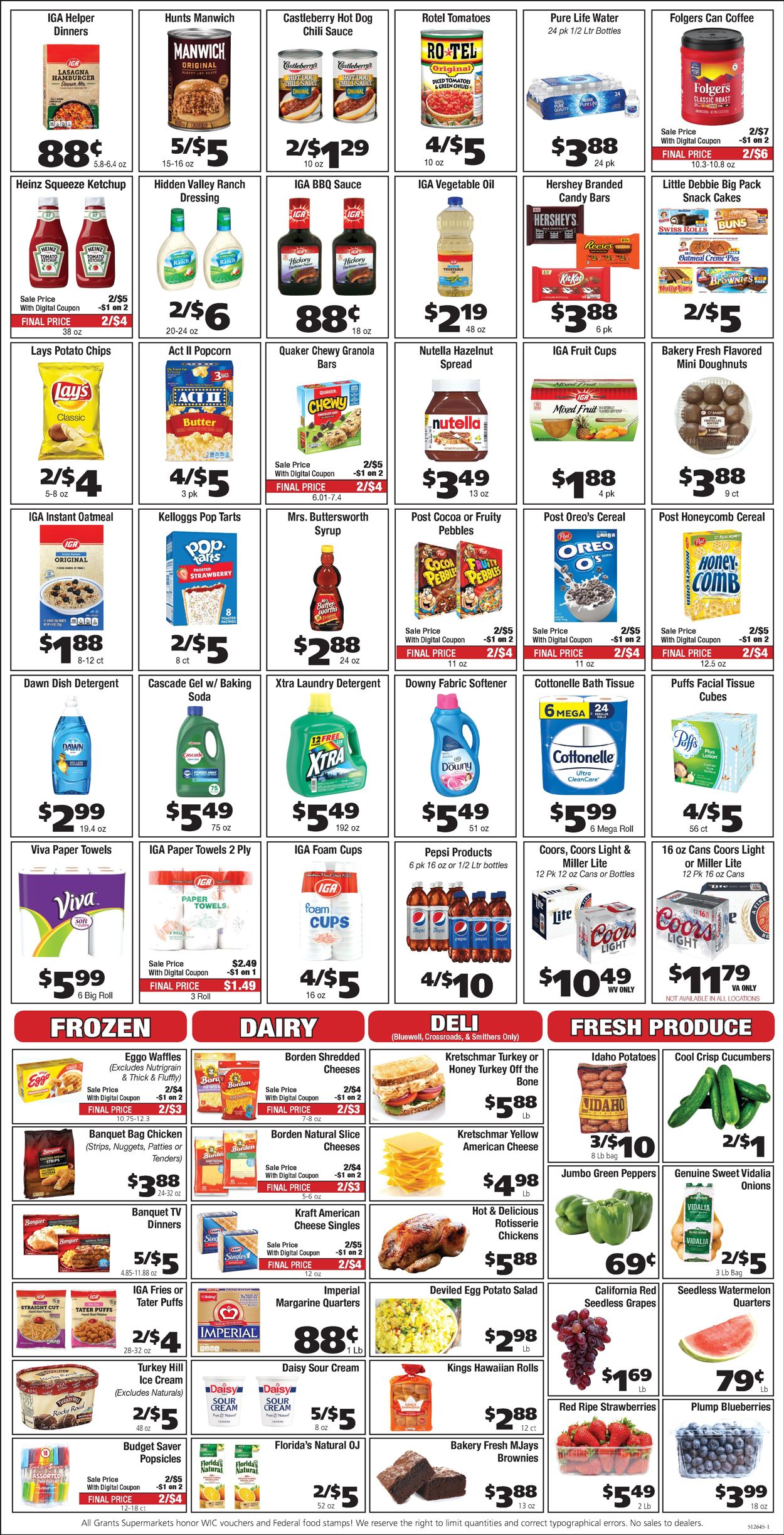 Grant's Supermarket Ad from 08/04/2021