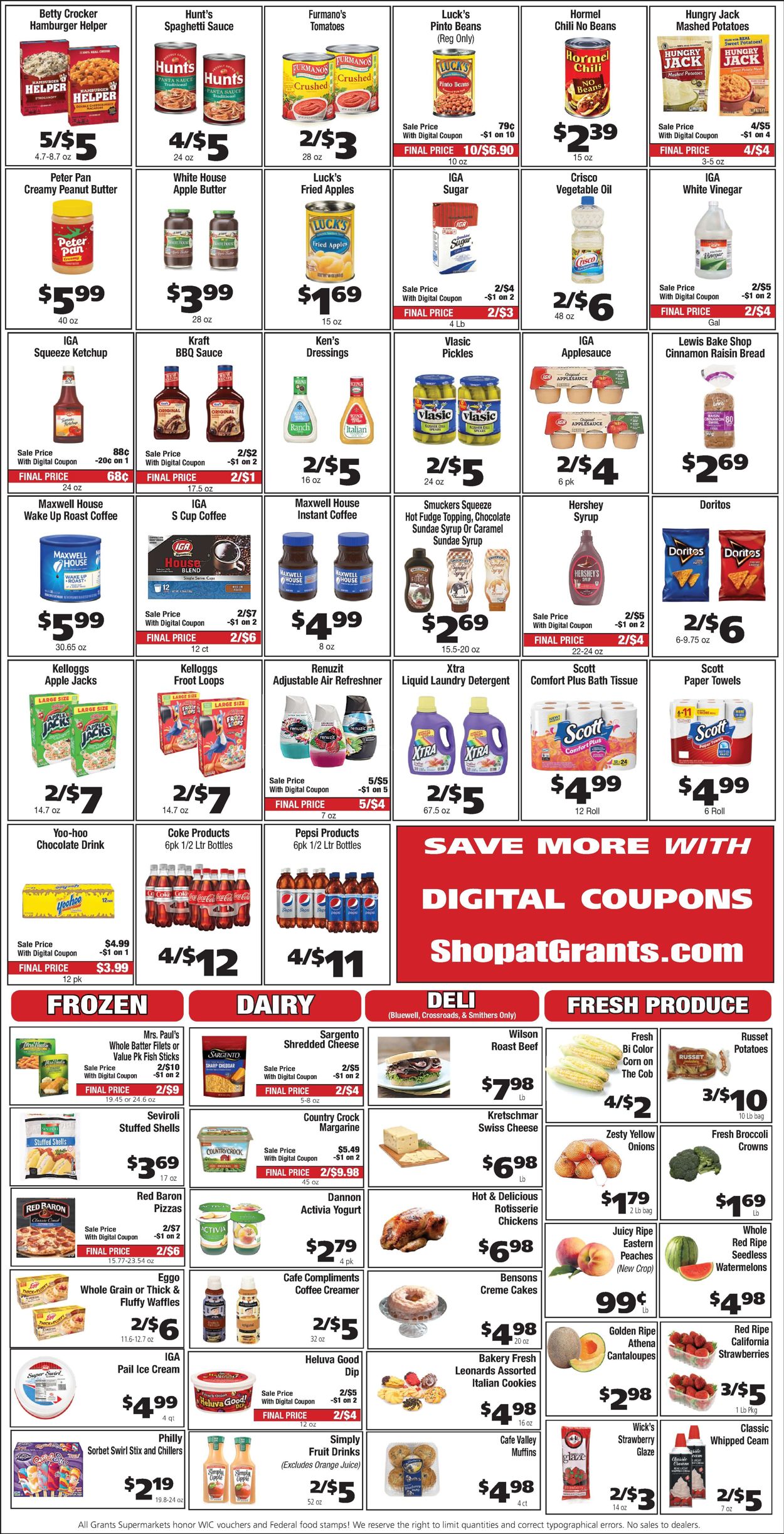 Grant's Supermarket Ad from 07/06/2022